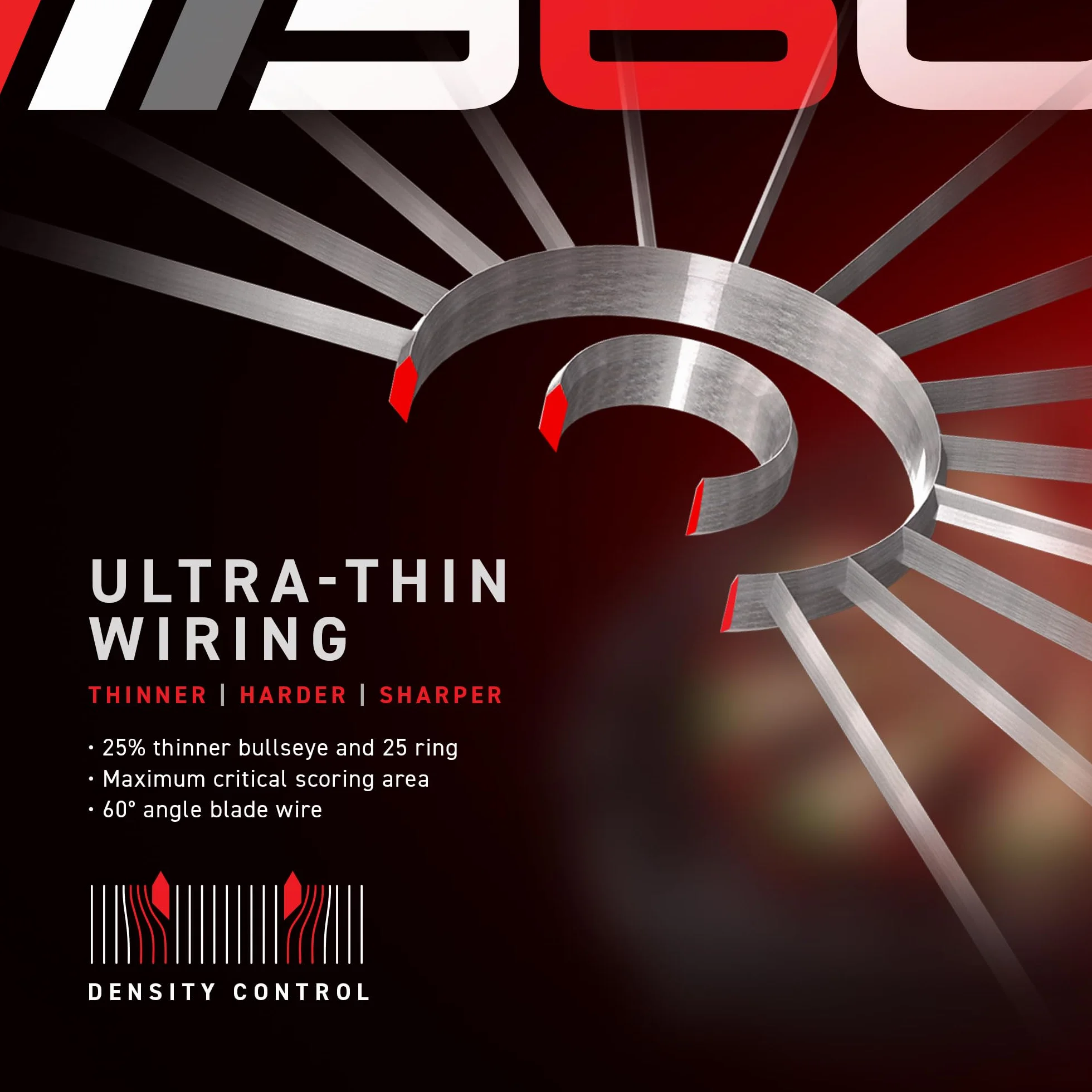 WINMAU Diana Blade 360 Triple Core Carbon Dartboard Rotación Completa Gráficos Simétricos PDC Profesional