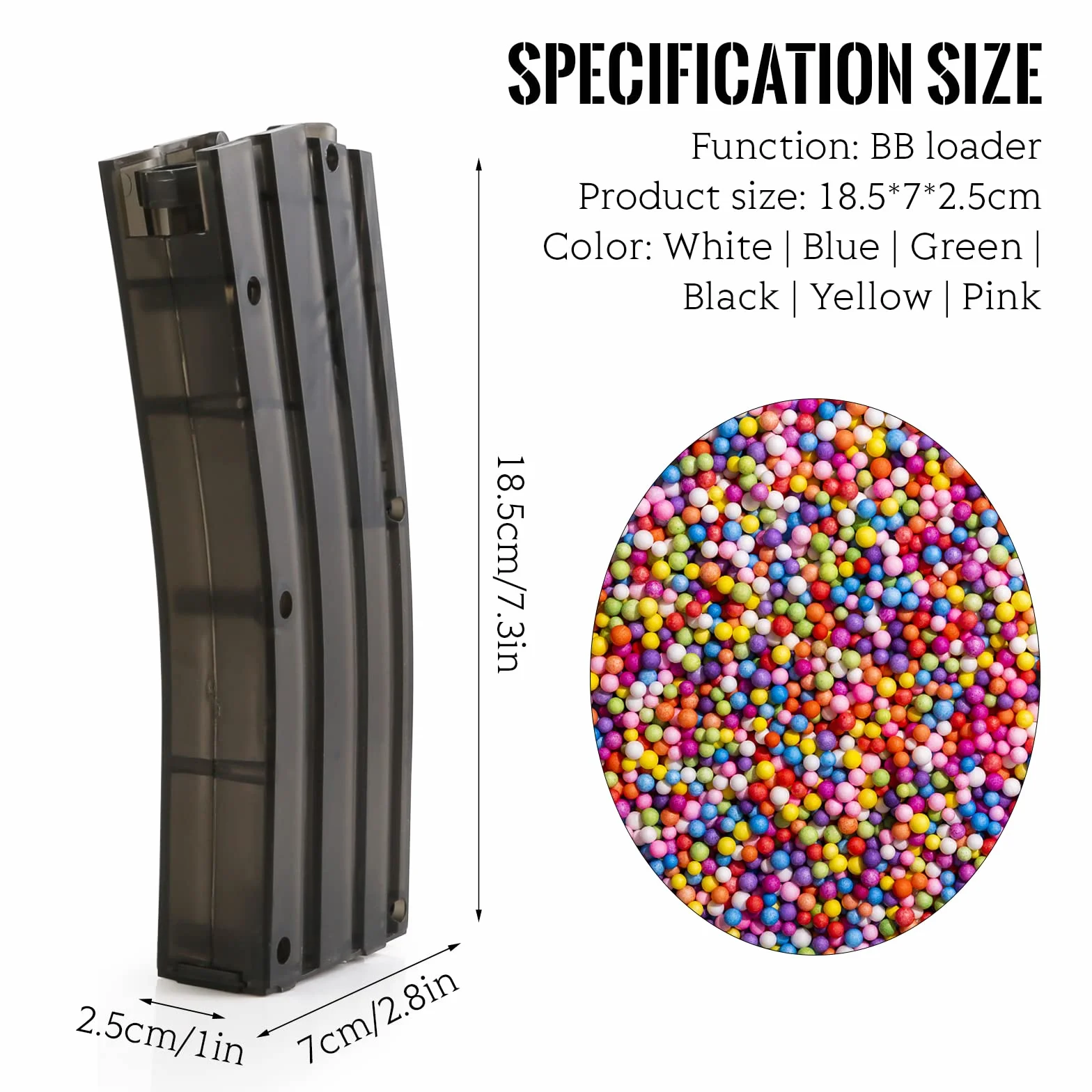 Airsoft Paintball Airsoft Speed Loader 500rd BB Speed Loader táctica BB Box Escopeta War Game Parts
