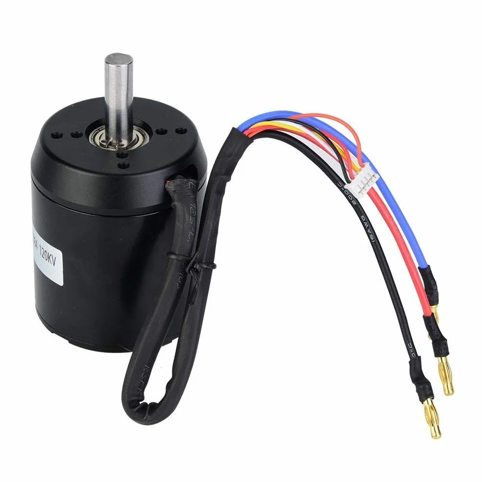 Motor sin escobillas 6384 AA 120 KV BLDC Outrunner Sensored para Scooter Eléctrico Monopatín
