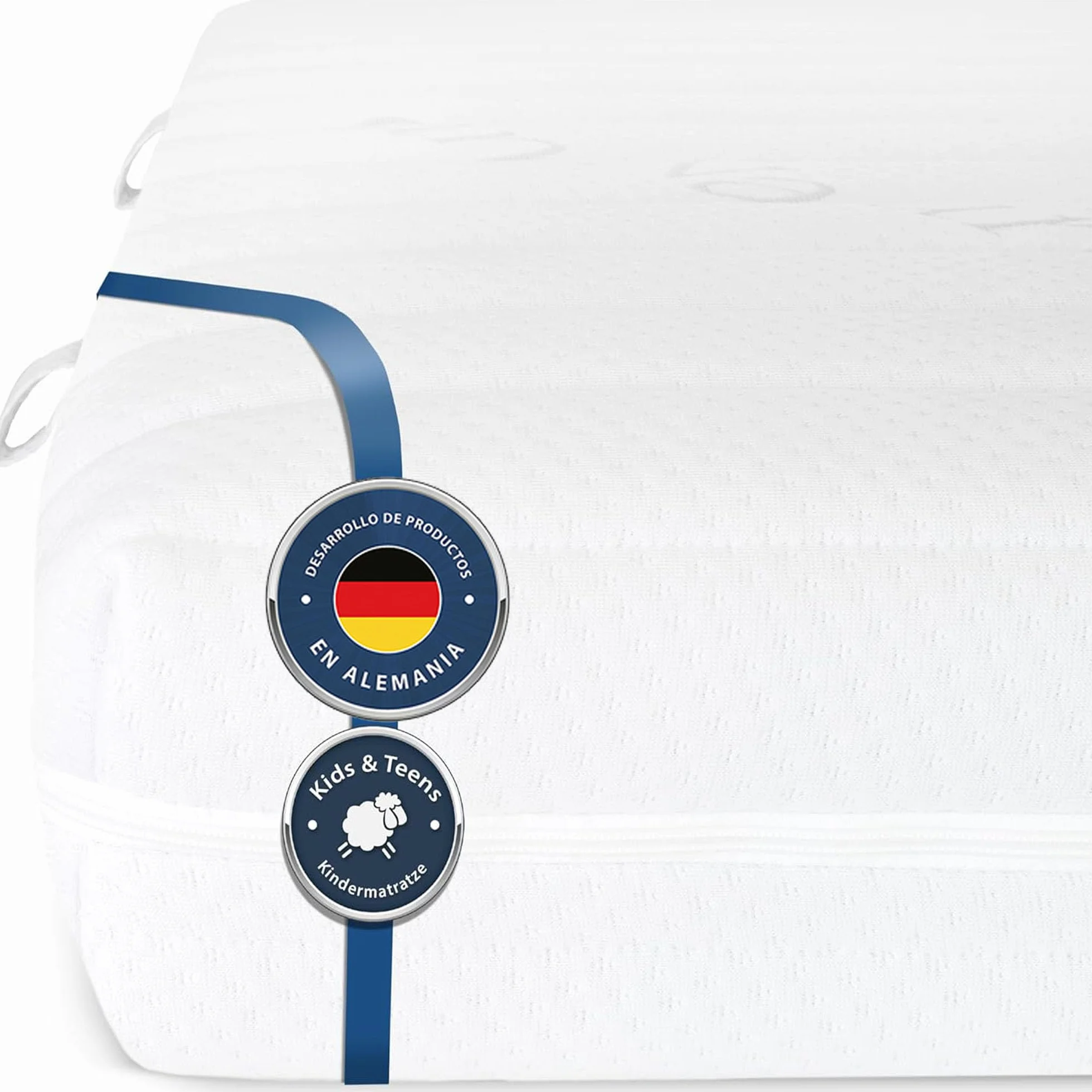 BMM Colchón Infantil Razze 100x200 cm, firmeza H2, colchón de Espuma fría Certificado Öko-Tex, colchón Juvenil para Todas Las Camas, Fabricado en Alemania.