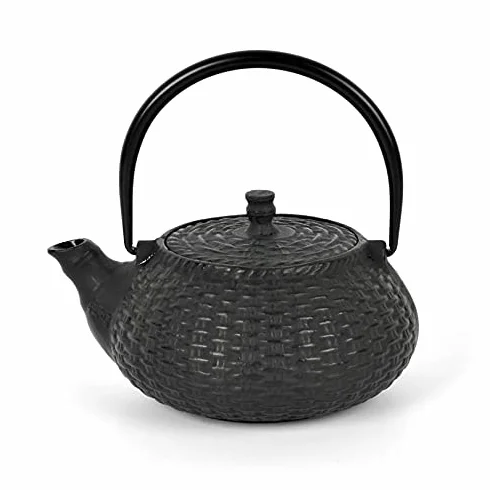 A-018-0.6L Tetera de hierro fundido con filtro de acero inoxidable Basket L 0,6
