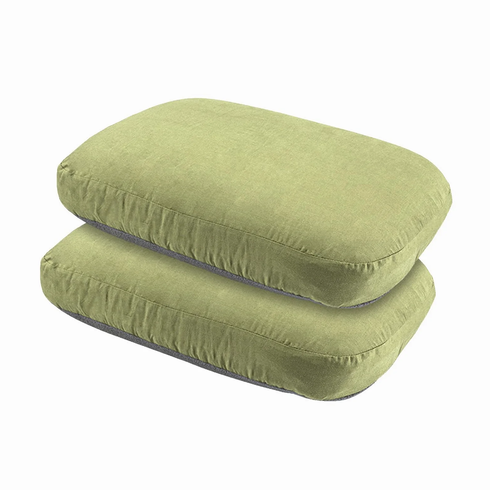 Mingzhe Almohada de Espuma Viscoelástica para el Cuello, Almohada Cervical Portátil para Viajes y Acampada, Cómoda de Soporte el Cuello NoonBreak (2 Piezas)