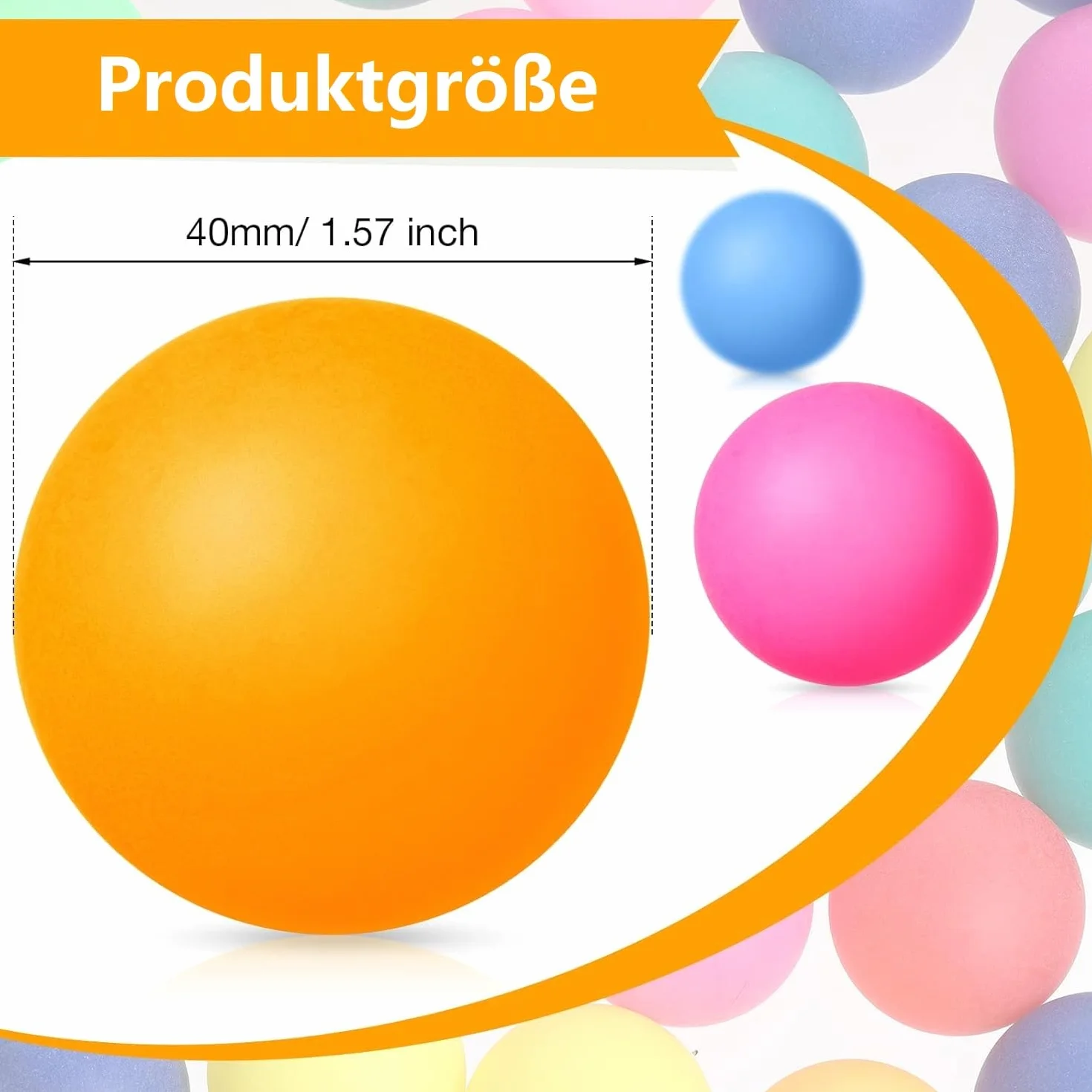 Pelotas de Ping Pong Coloridas 40mm Multifunción para Adultos y Niños