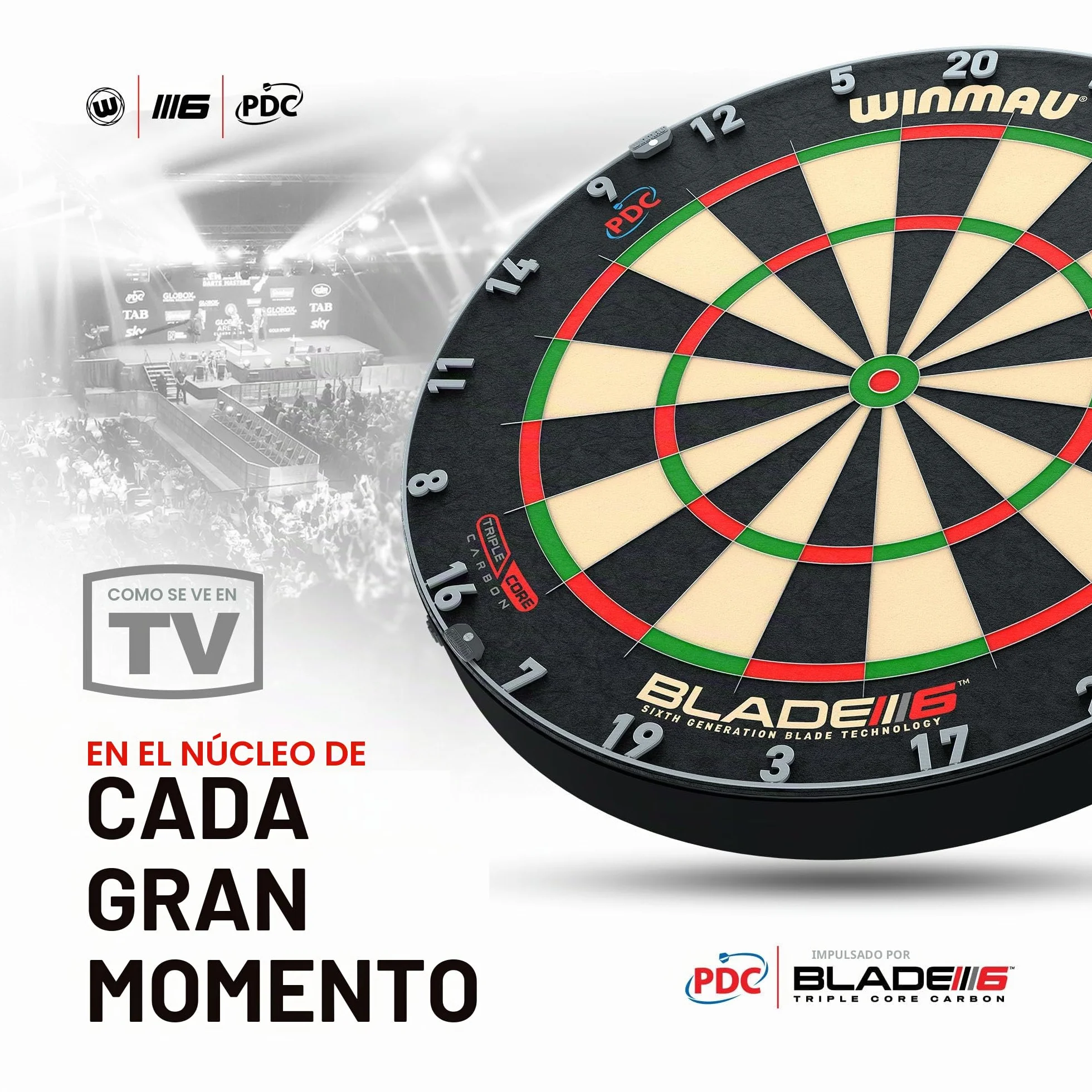 WINMAU Blade 6 Series Professional Bristle Dartboard