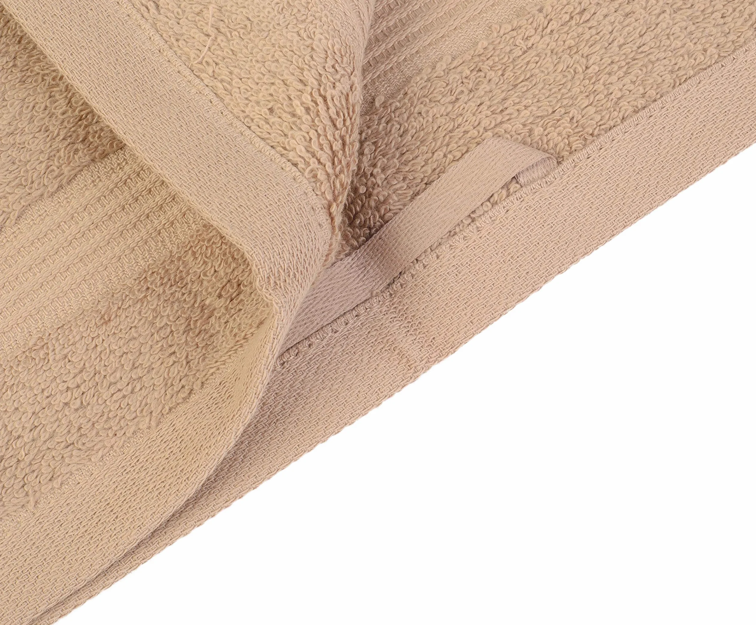 Gözze - Toalla de aseo New York, Set de 4, Suave y absorbente, Algodón, 30 x 30 cm - Castaña