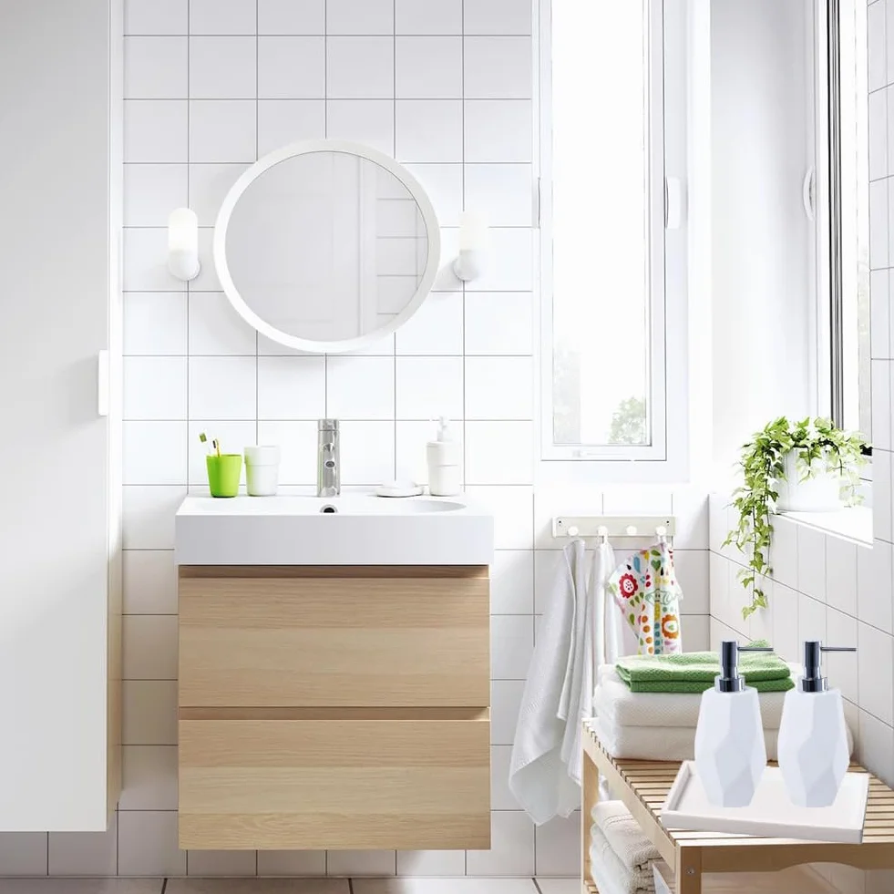 Bandeja Organizadora para Baño, Rectangular de Silicona, Almacenamiento para Fregadero de Cocina Y Baño, Blanco, DCDV34