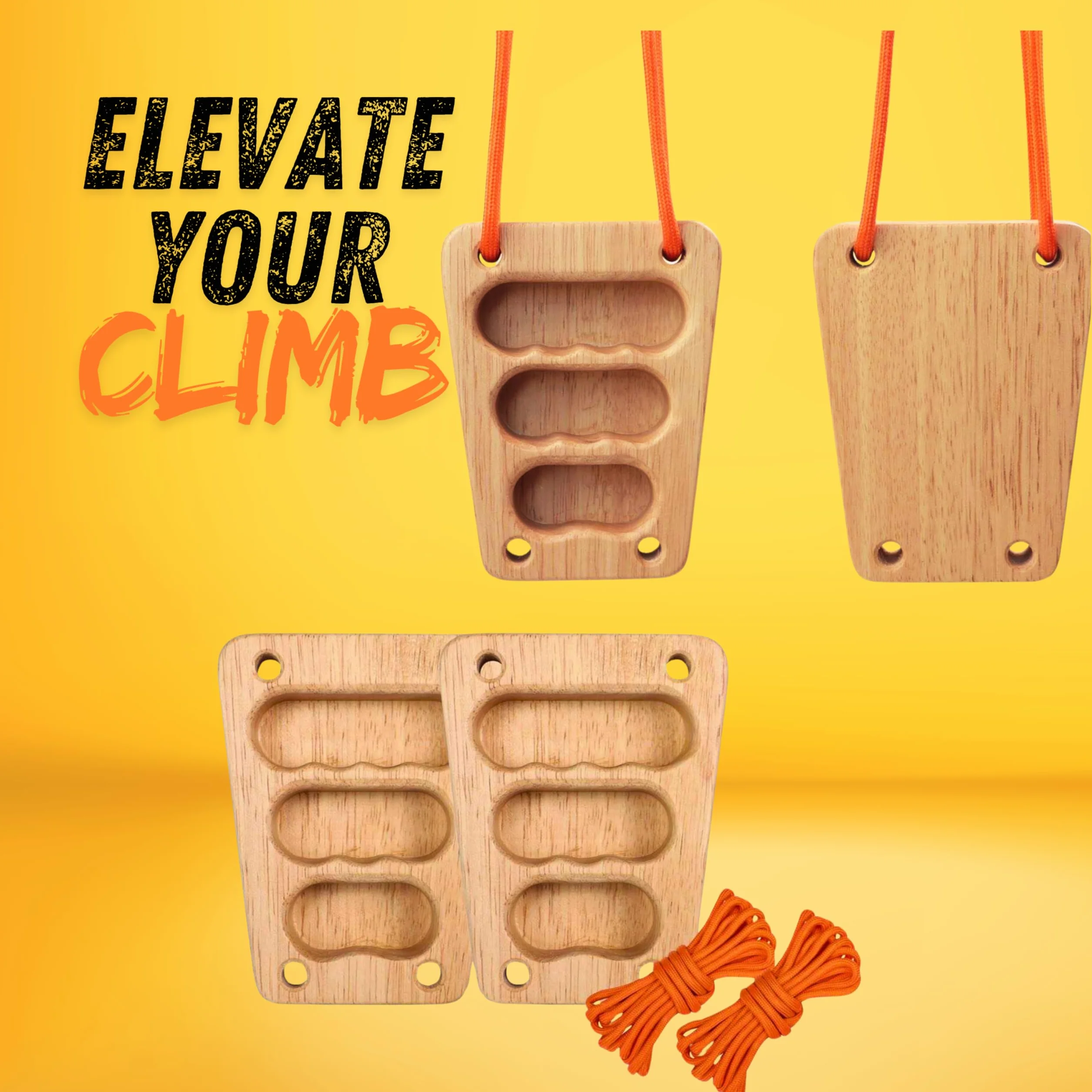 Hangboard de Entrenamiento Portátil para Escalada de Madera | Tabla Multipresa