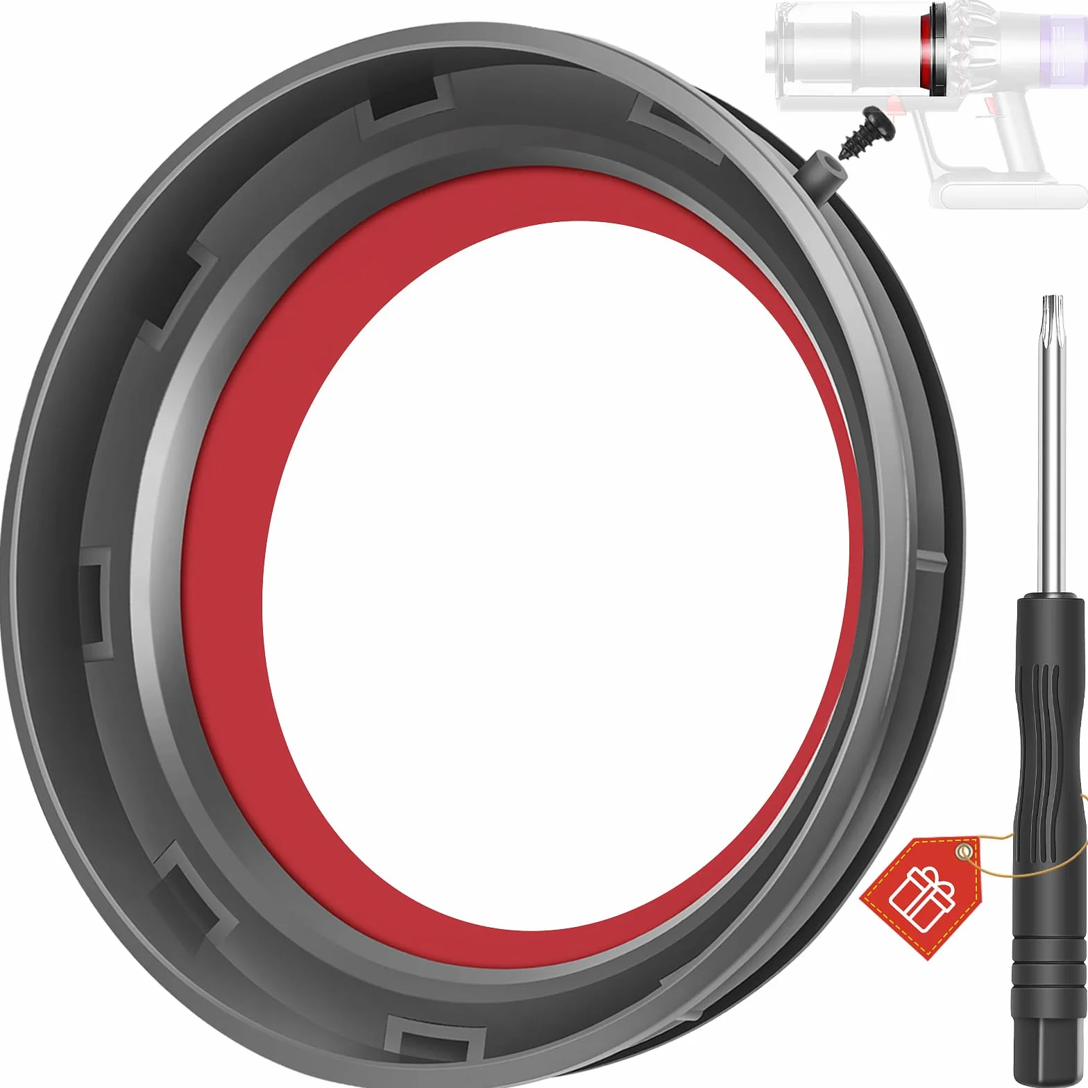V11 Anillo de Sellado Fijo de Cubo de Polvo para Dyson V11 V15 Recambios Cubo Piezas de repuestos Partes de reparación SV14 SV17 SV15 SV22 SV28 aspiradora Accesorios Destornillador