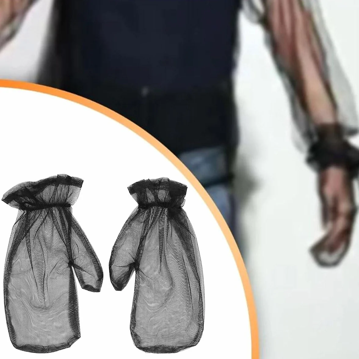 Tokaneit Guantes de Malla Repelentes de Insectos para Exteriores, Protección de Manos, 1 Par