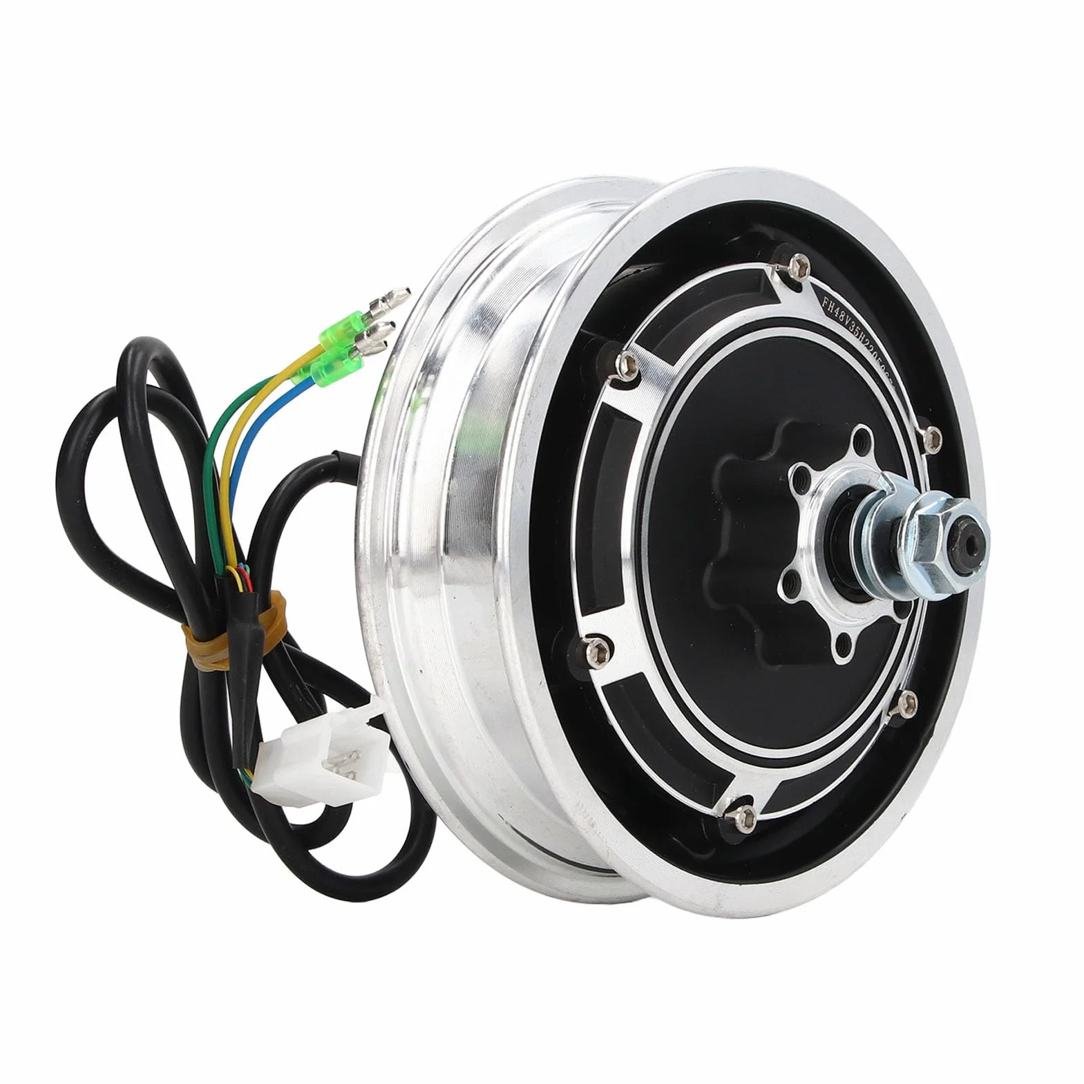 Motor de Cubo de Scooter Eléctrico 48V 1000W sin Escobillas Freno de Disco 10 Pulgadas