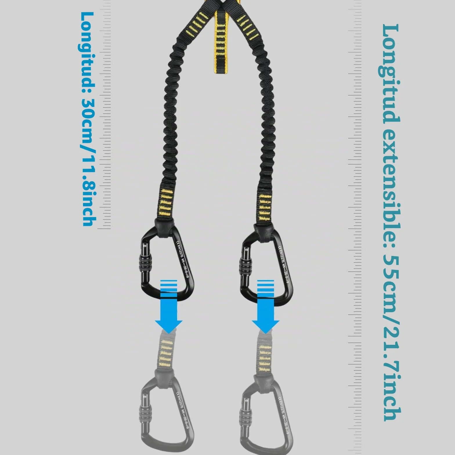 Juego de vía ferrata correa de escalada equipo de escalada