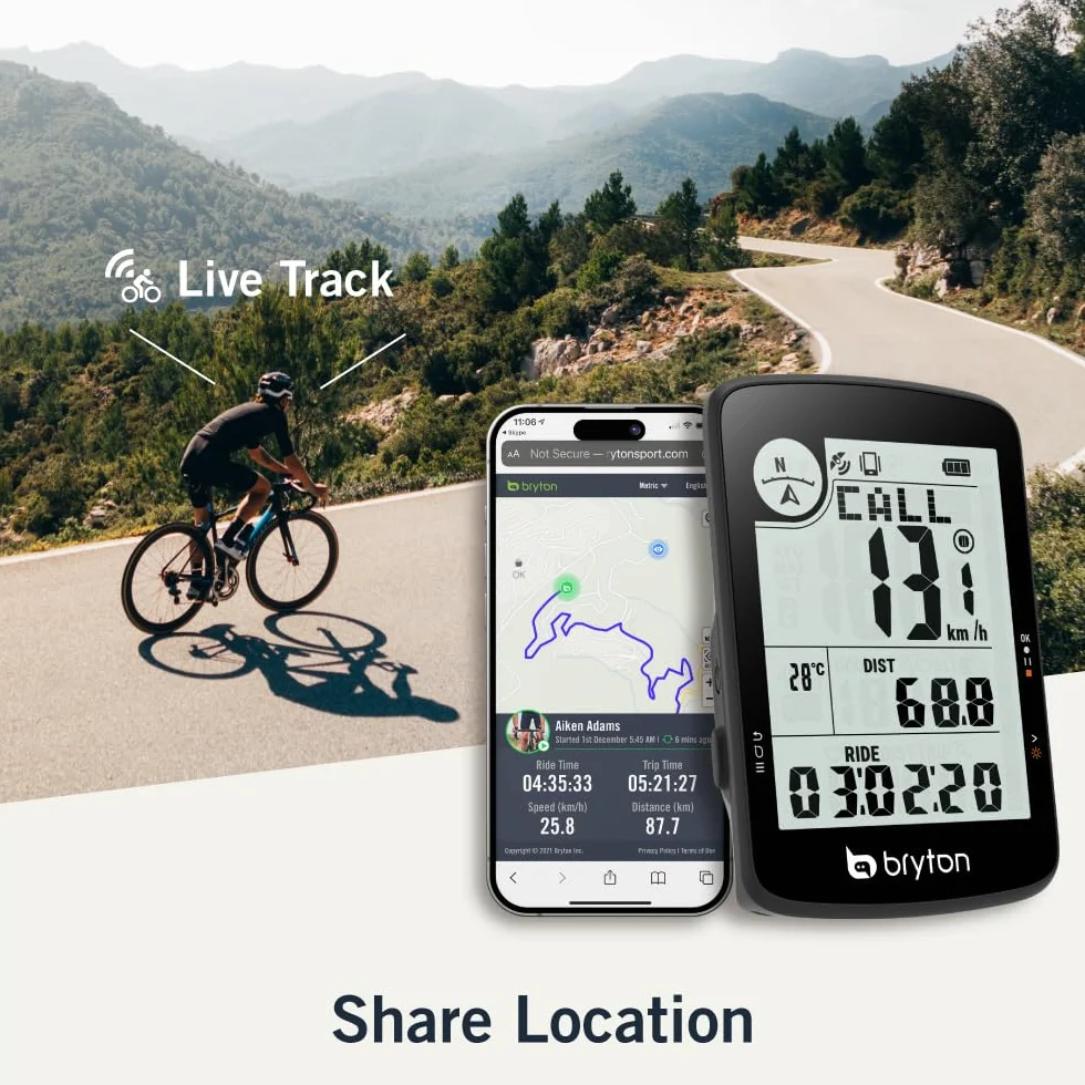 Bryton Rider 17 E Ciclocomputador GPS 3" 23 Funciones Autonomía 25h GNSS Bluetooth