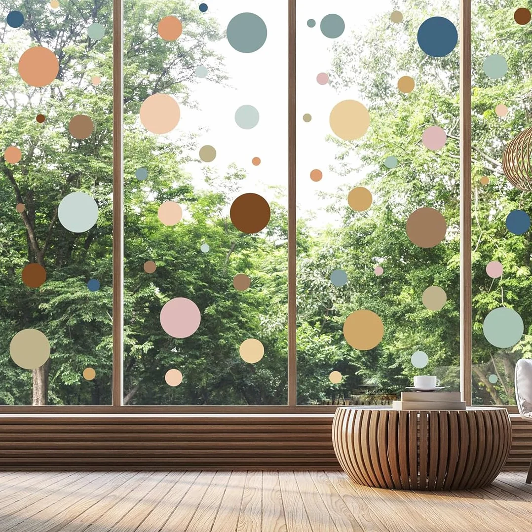 Pegatinas Topos Acuarela para Pared, Decoración de Habitación Bebé, Decorativas Infantiles Bohemias