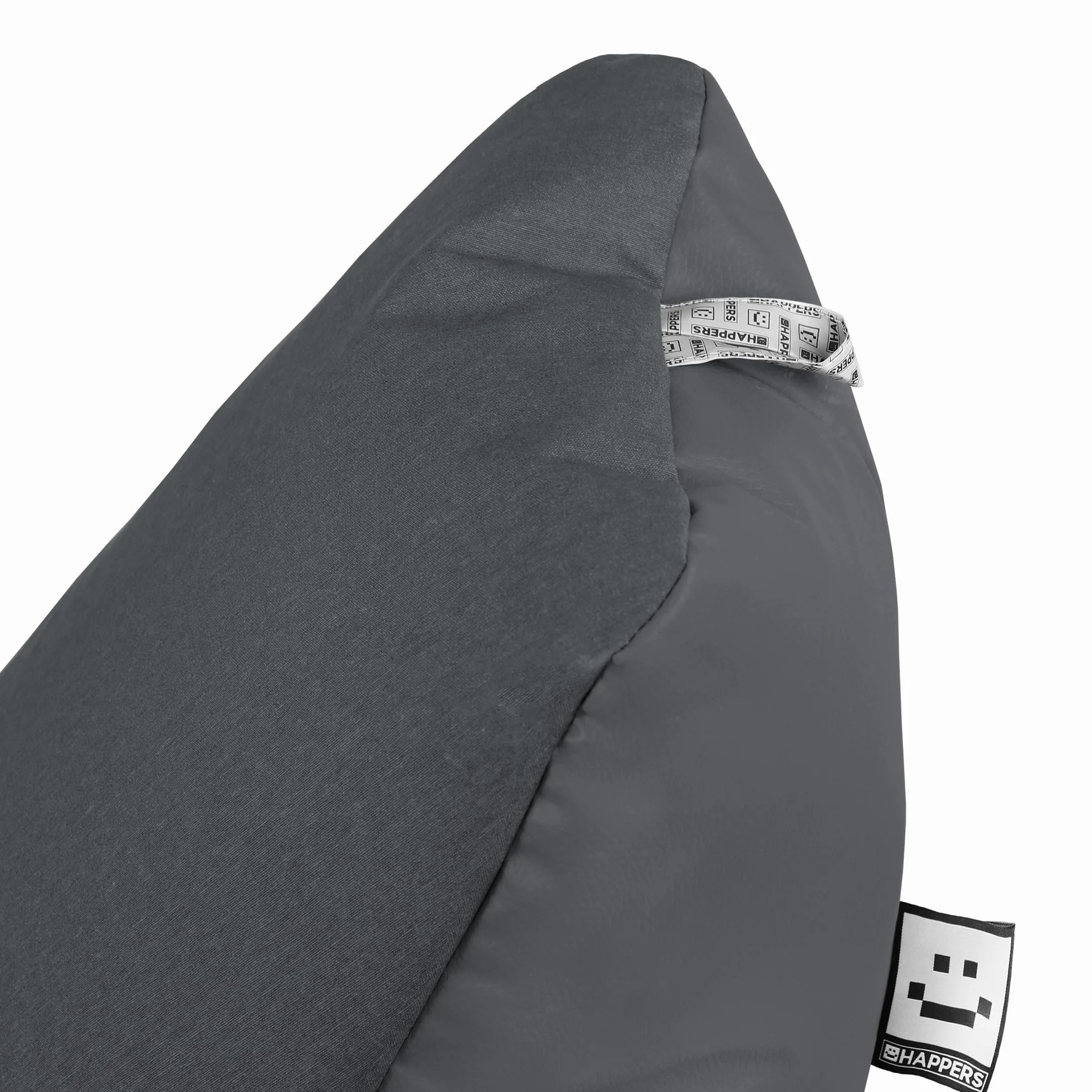 HAPPERS Puff Sillón Naylim Mate con Relleno Incluido para Exterior e Interior Transpirable y Resistente| Asiento Relax Ergonómico para Terraza, Jardín y Salón | 85x80x90 cm Gris
