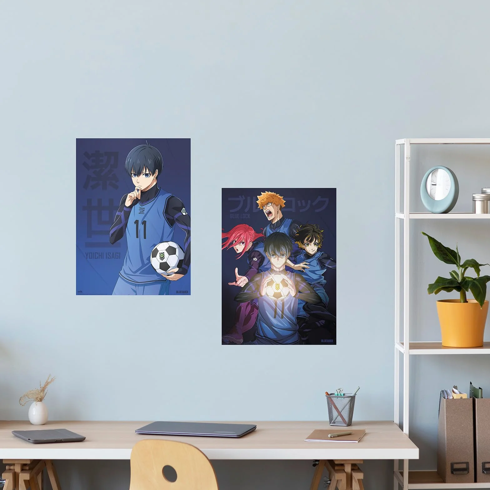 Grupo Erik Poster Blue Lock, 2 Posters para pared : Laminas decorativas : Posters decorativos (38x52 cm)