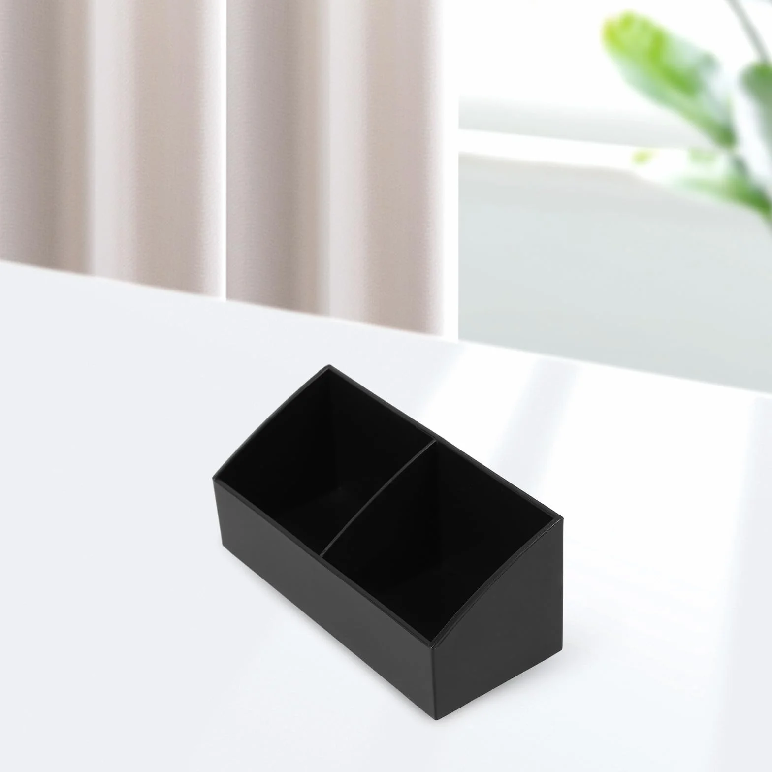 Soporte para Bolsitas de Té y Paquetes de Azúcar, Caja Compartimentos para Café y Leche, Organizador para Mostrador en Tiendas y Cafeterías