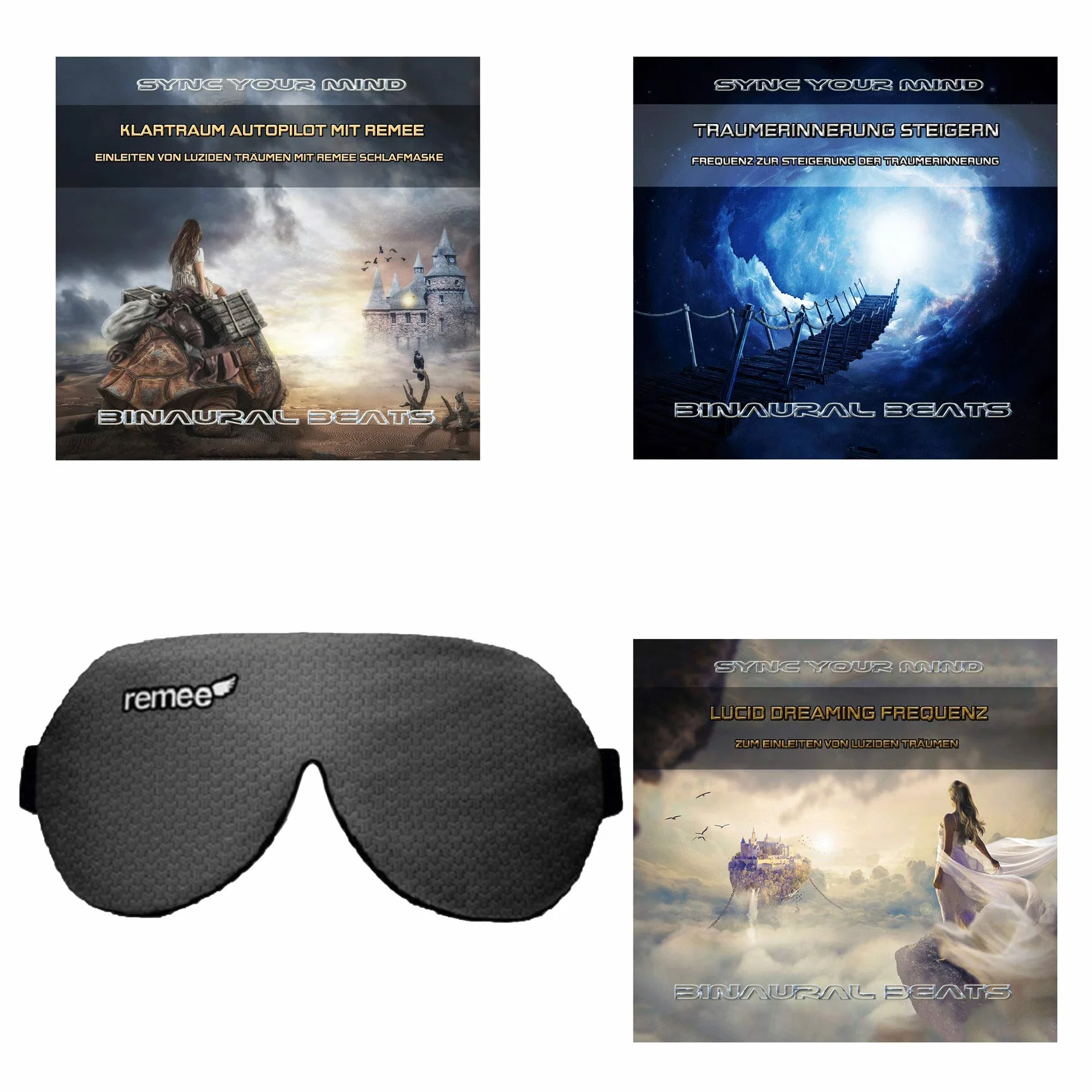 Remee Antifaz para Dormir con 3 Frecuencias Brainwave para Sueños Lúcidos
