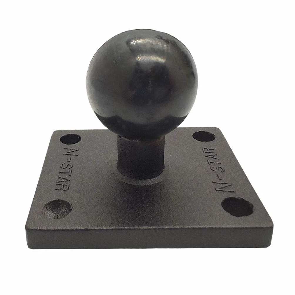zkm Base de Montaje Cuadrado de Aluminio Cabeza esférica para Montaje de ram para Garmin Zumo/Tomtom Black