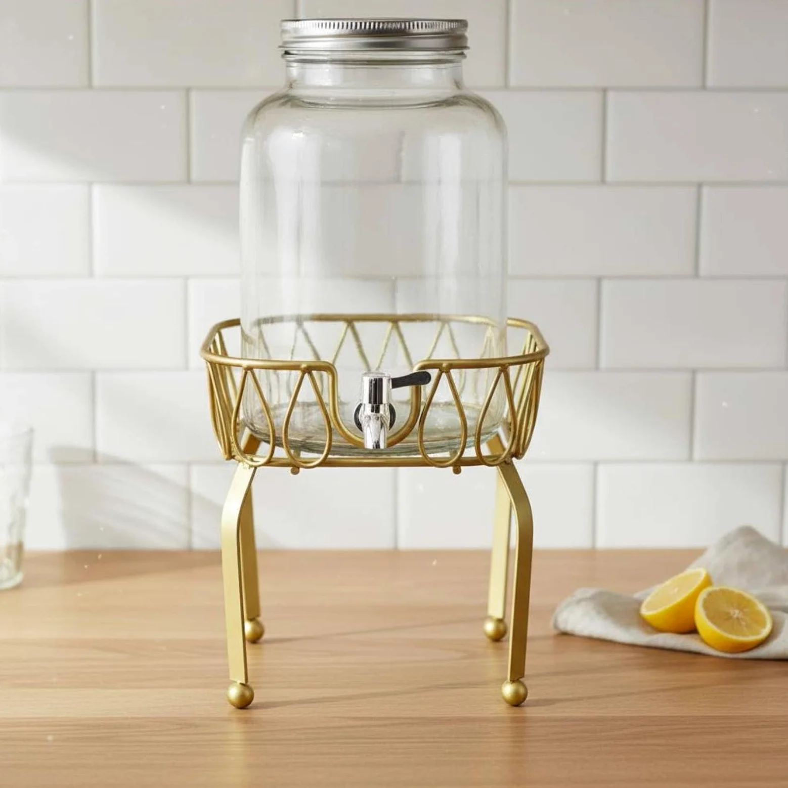 perfk Soporte Barril Base Resistente Estante Hierro Dispensador Fácil Uso Compatible con Diversos Envases en Buffets Reuniones, Negro, Rack 8L
