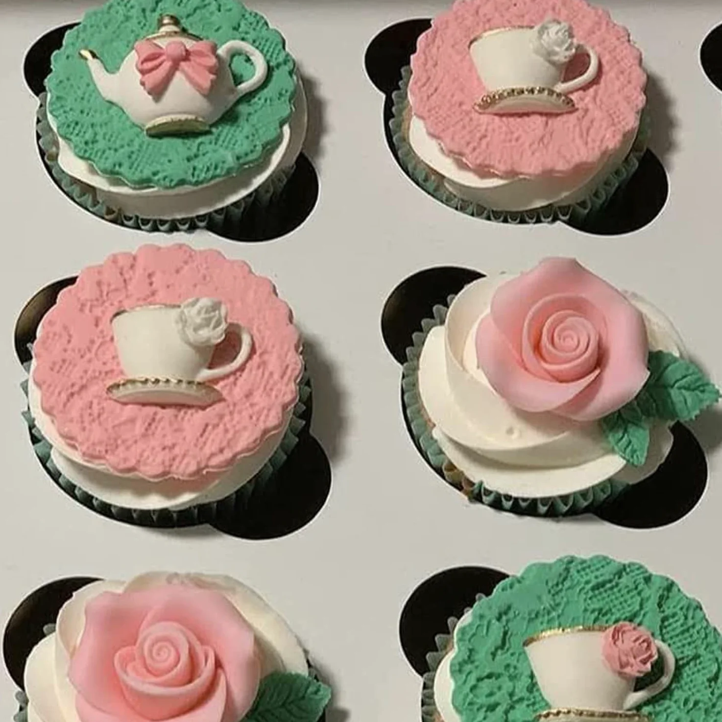 Mujiang Juego de 4 moldes de silicona para fondant, diseño de rosas, flores, chocolate, hojas de caramelo, para decoración de pasteles, pasta de goma de azúcar, juego de 4