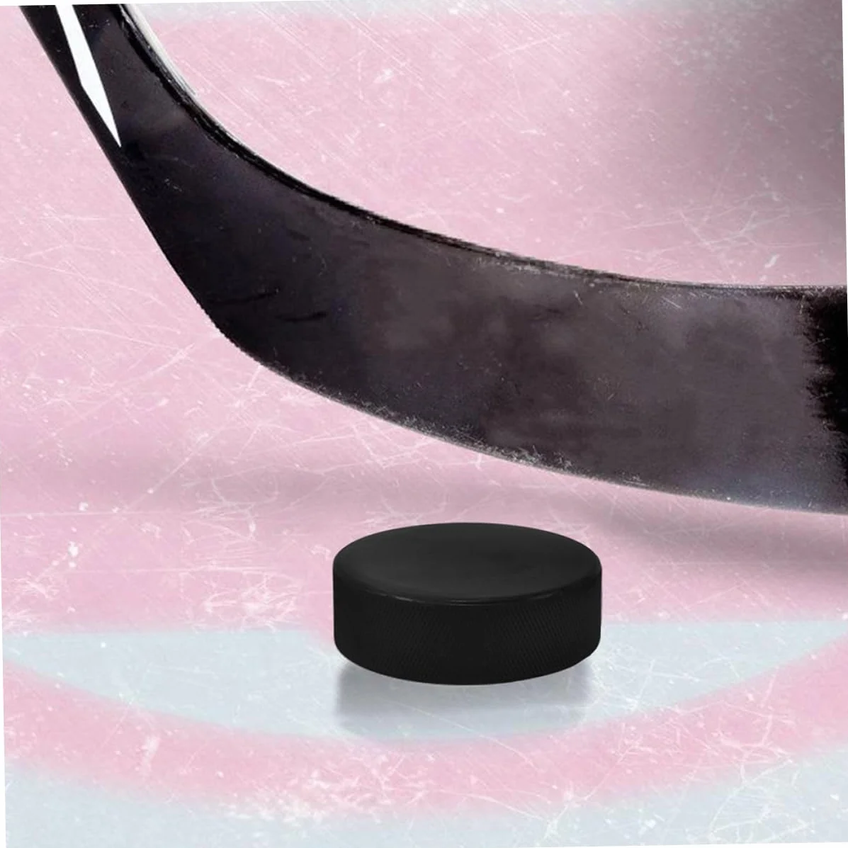 Milisten Disco de Hockey de Espuma para Hockey sobre Patines, Aire Libre, Juego Inflable, Mesa, Rodilla, Mini-Hockey Black