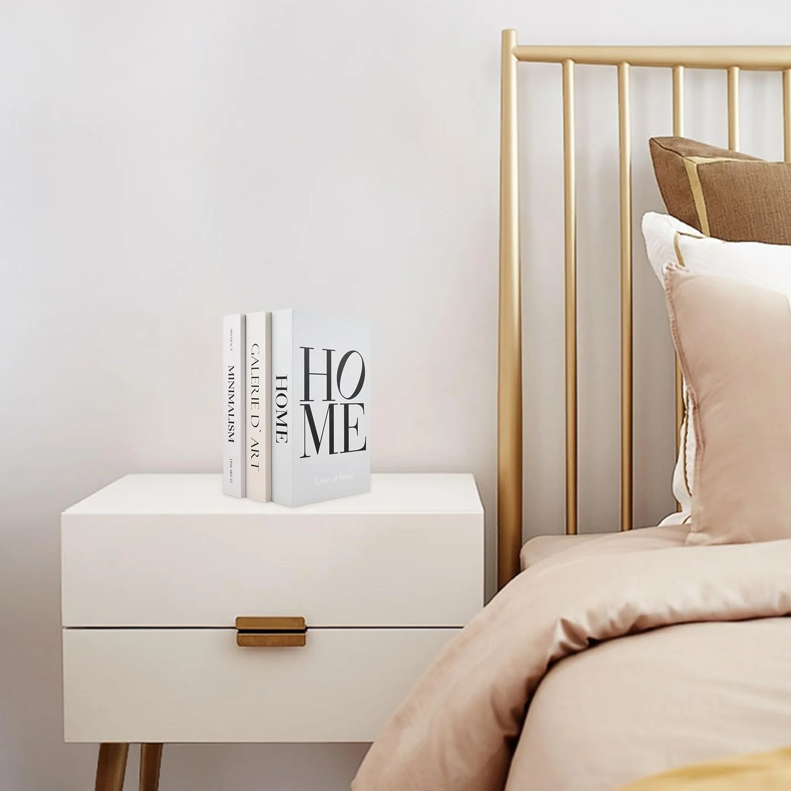 3 Libros Decorativos Modernos, Libros de Decoracion de Interiores, Caja Libro Falso con Hebilla Magnética, para Estanterías y Mesas de Centro, con Función de Almacenamiento, Sin Páginas