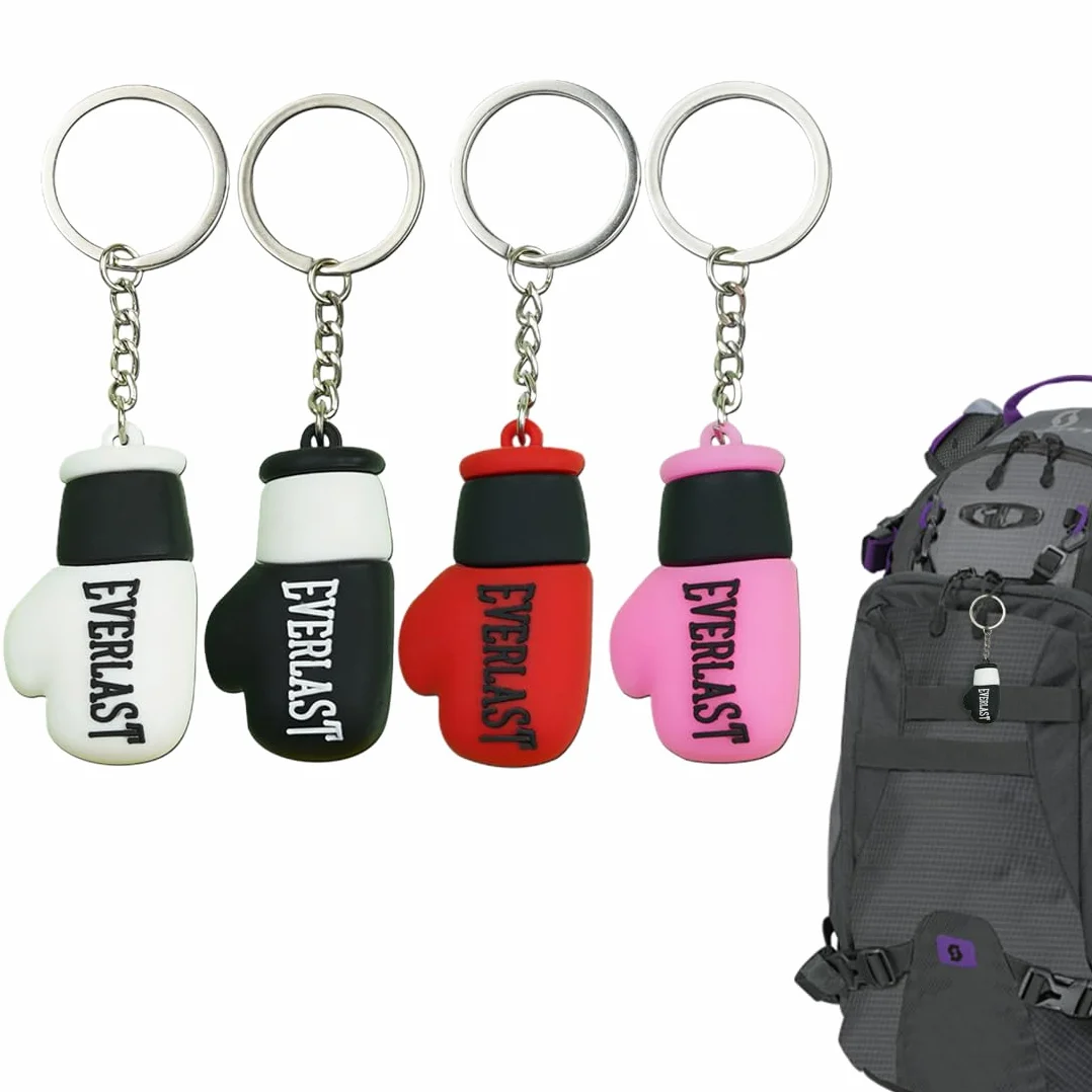 Llaveros para fans 4 guantes de boxeo unisex adultos rojo negro blanco rosa