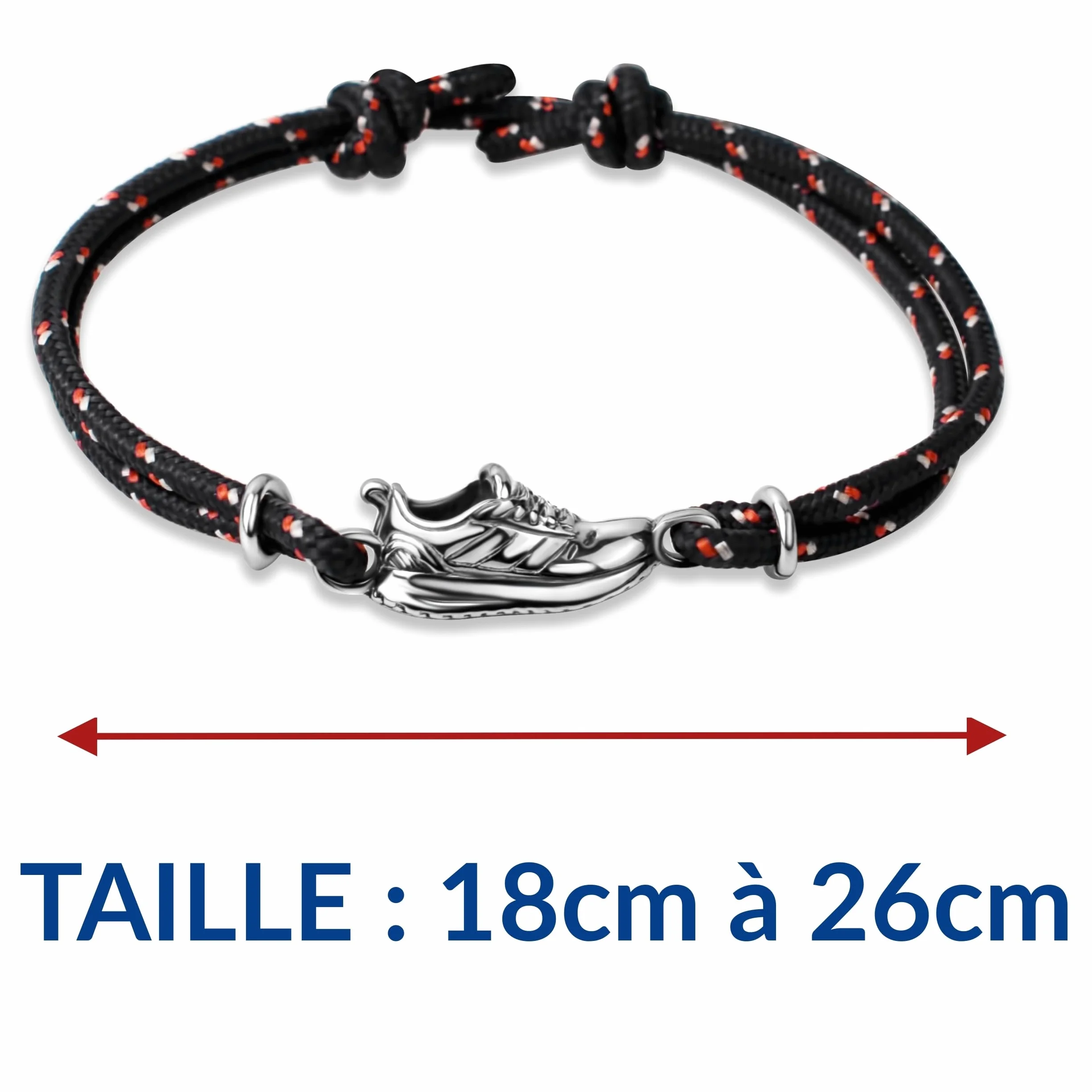 Ernestine – Pulsera de running ajustable de acero inoxidable – Idea de regalo para correr – Pulsera deportiva – Regalo para hombre, Navidad, cumpleaños, día del padre, joya deportiva