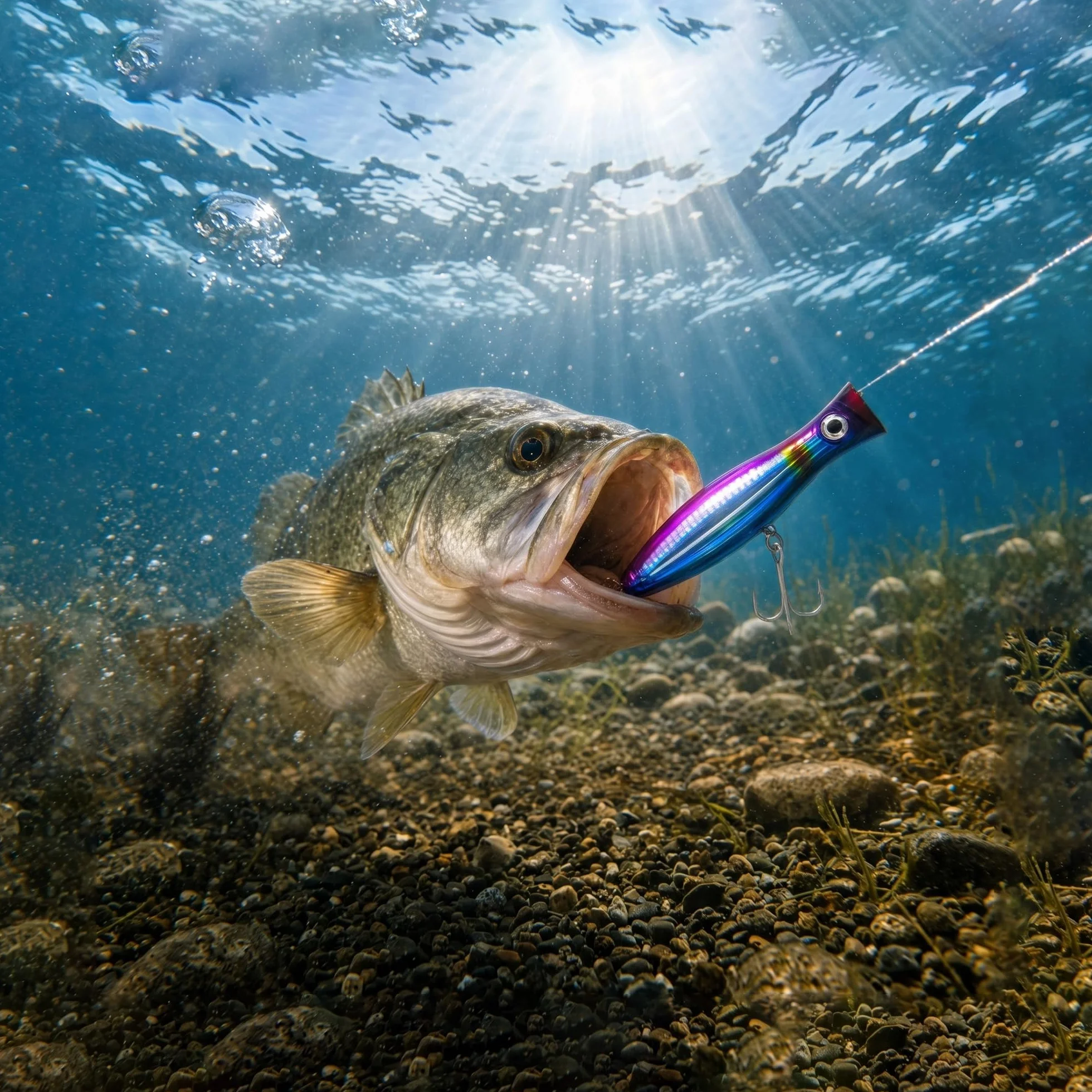 señuelos de pesca, Surface Bait - Popper, Big Popper, cebos flotantes, señuelos de pesca de agua salada, señuelos artificiales de pesca de agua salada, perca, atún de mar, lucio,