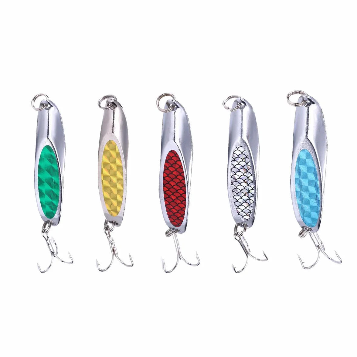 Señuelos de pesca metal cuchara cebo duro spinner para truchas