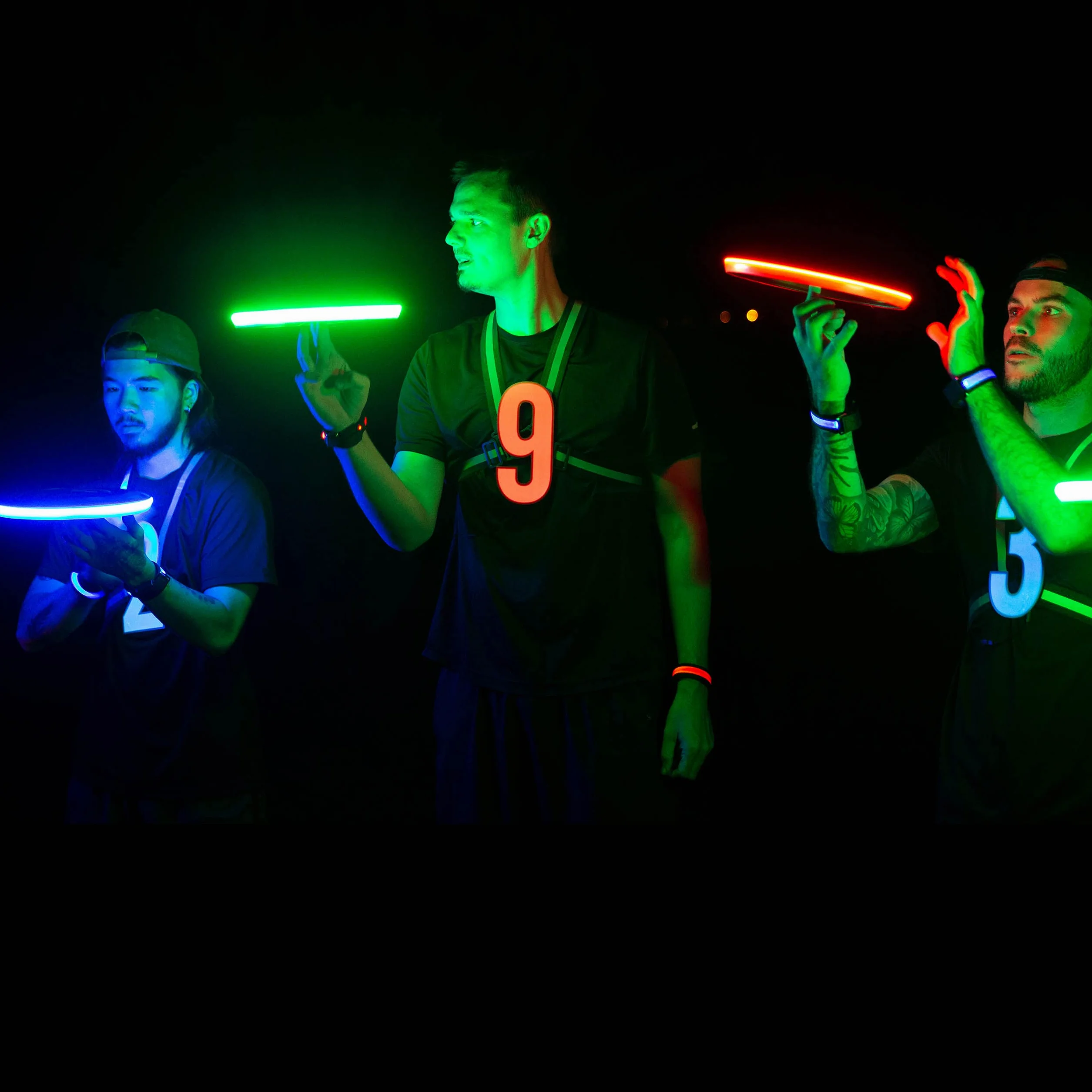 TOSY Flying Disc 36 Leds Recargable Iluminación automática Modos Inteligentes Frisbee 175 g