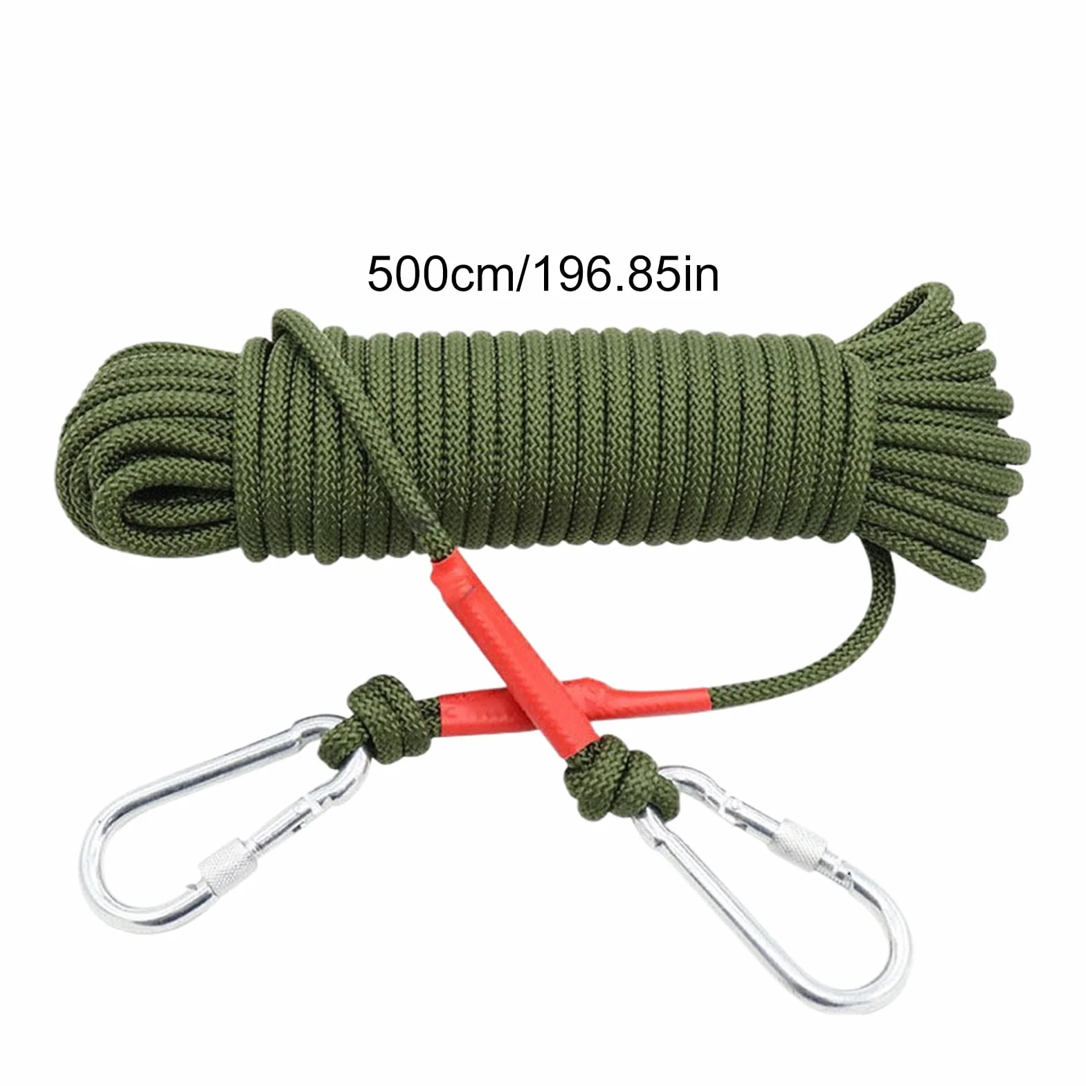 Cuerda De Escalada Estática 5 Metros Nylon para Seguridad Y Rescate Equipo De Tracción Exterior