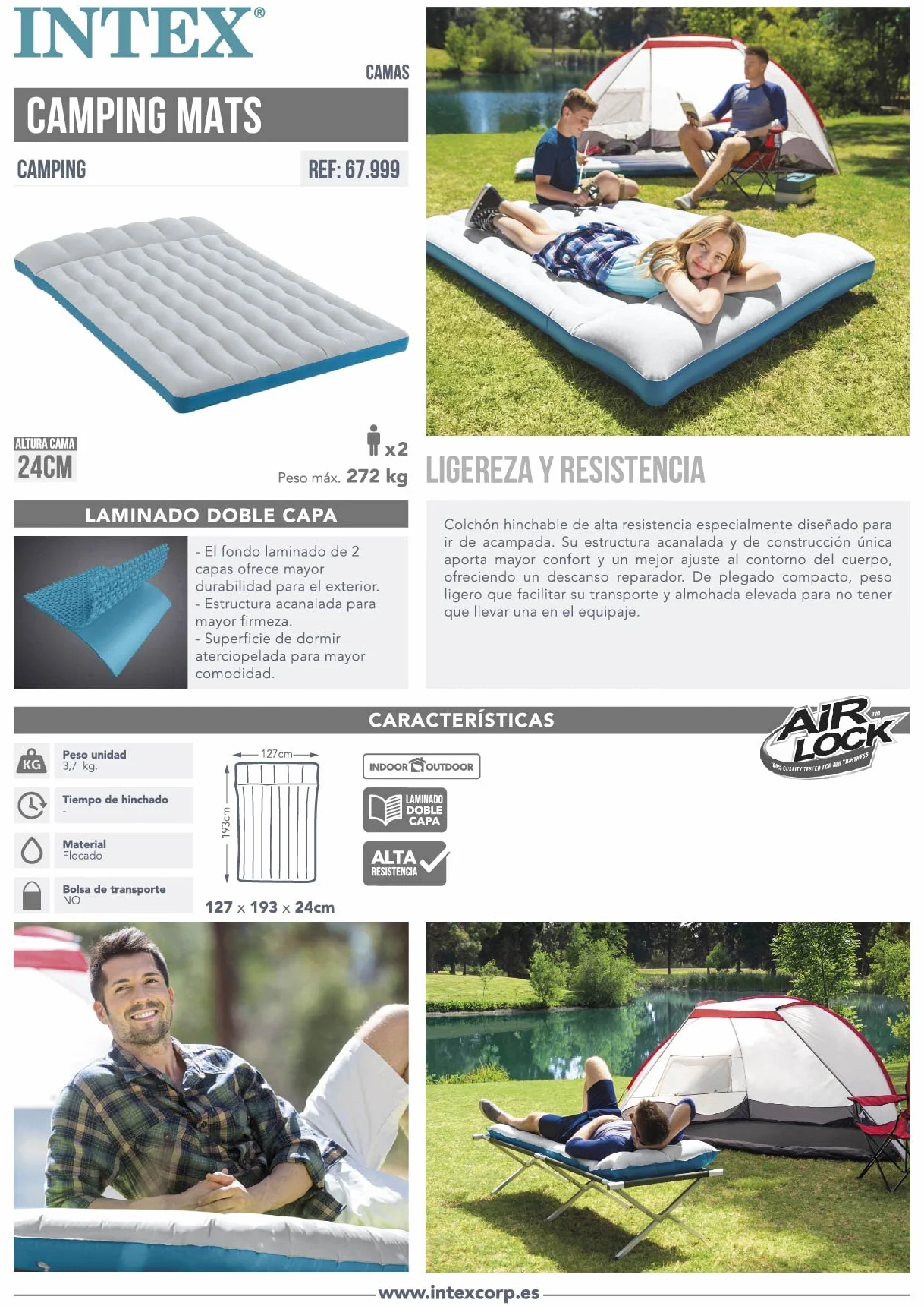 Colchoneta Hinchable de Camping