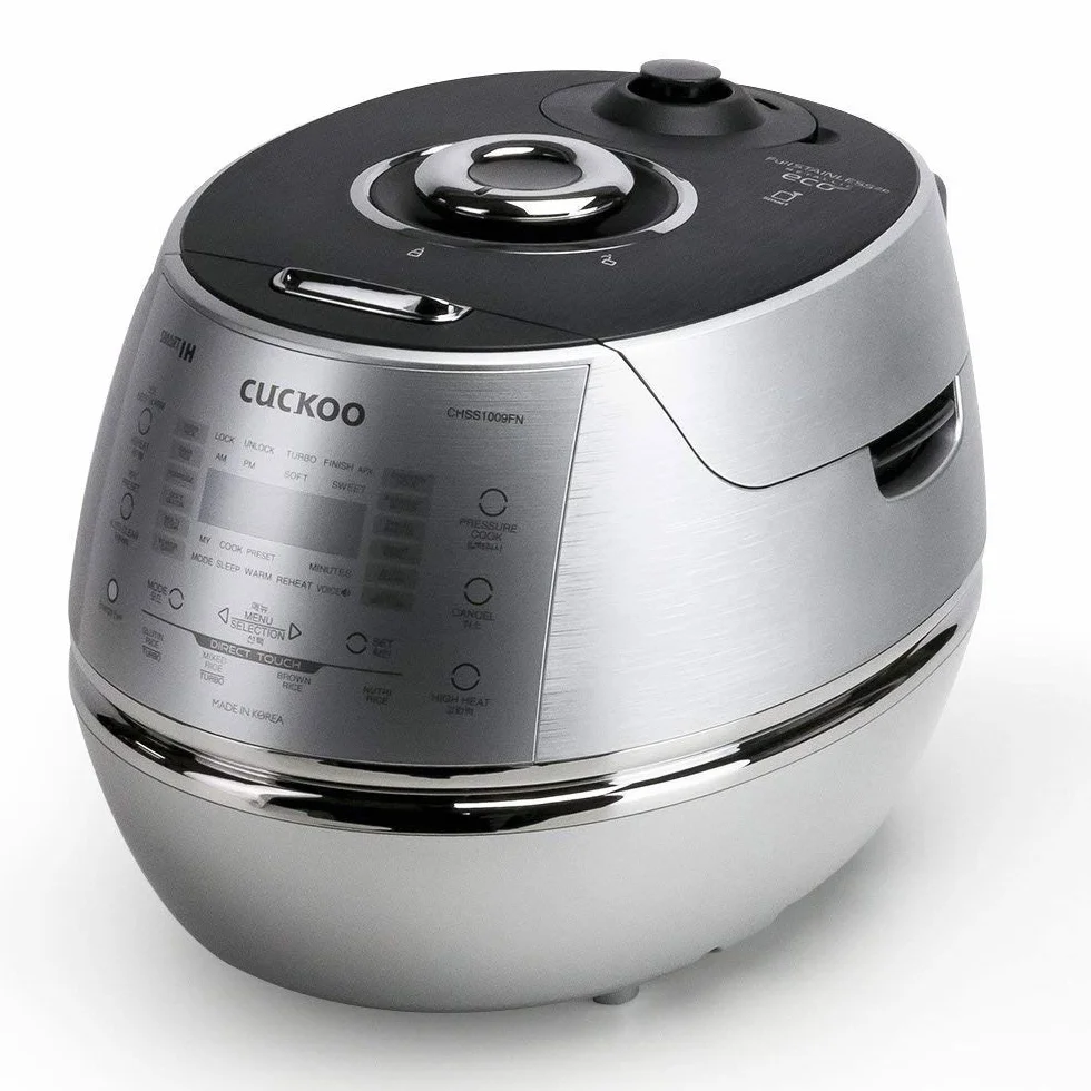 CUCKOO CRP-CHSS1009FN Arrocera a presión de vapor Rice Cooker 1,8 l 10 tazas | IH tecnología de calefacción por inducción | programable | arroz GABA | tecnología DSP | válvula de vapor de seguridad