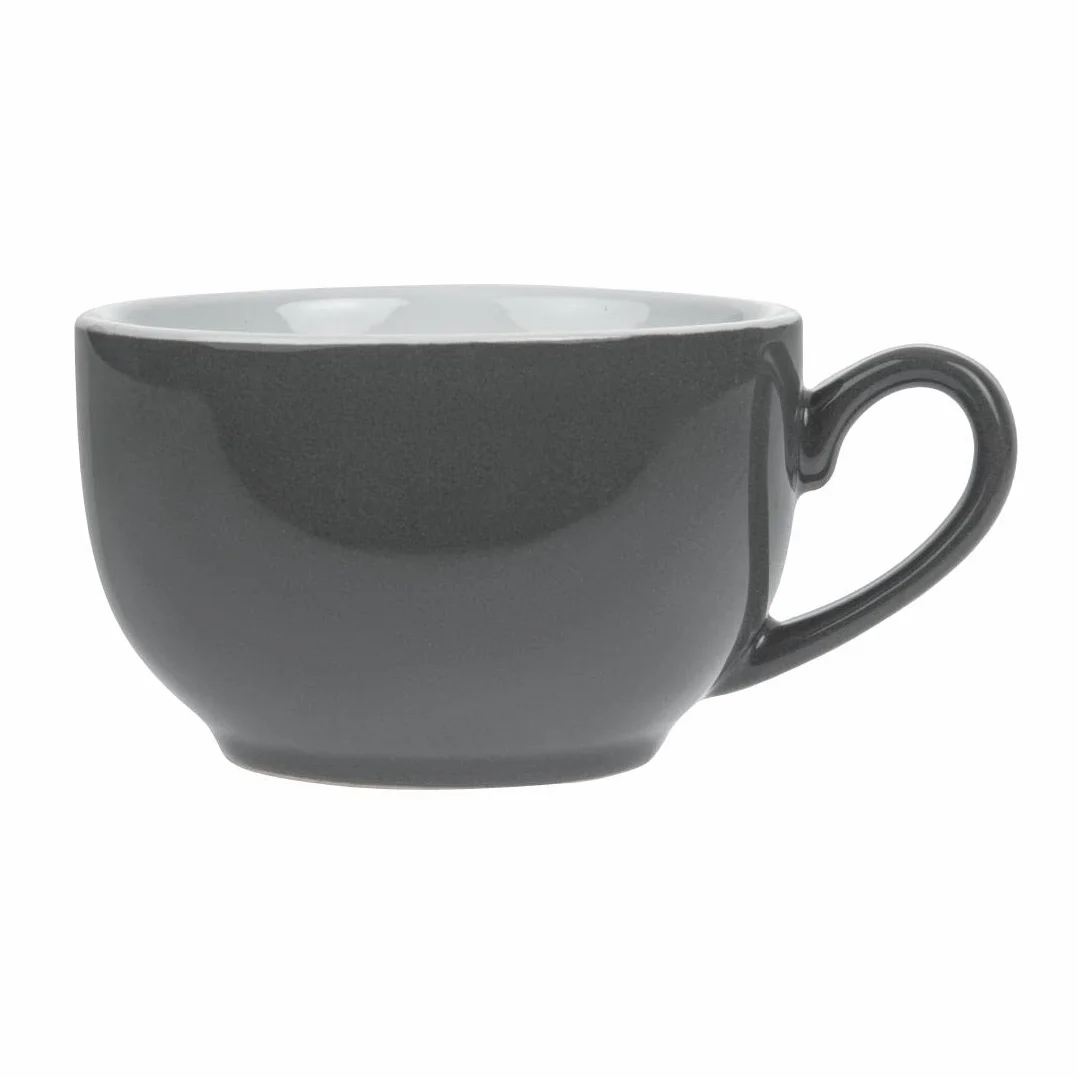 Olympia gk075 café taza de café, 228 ml, 8 oz, carbón (Pack de 12)