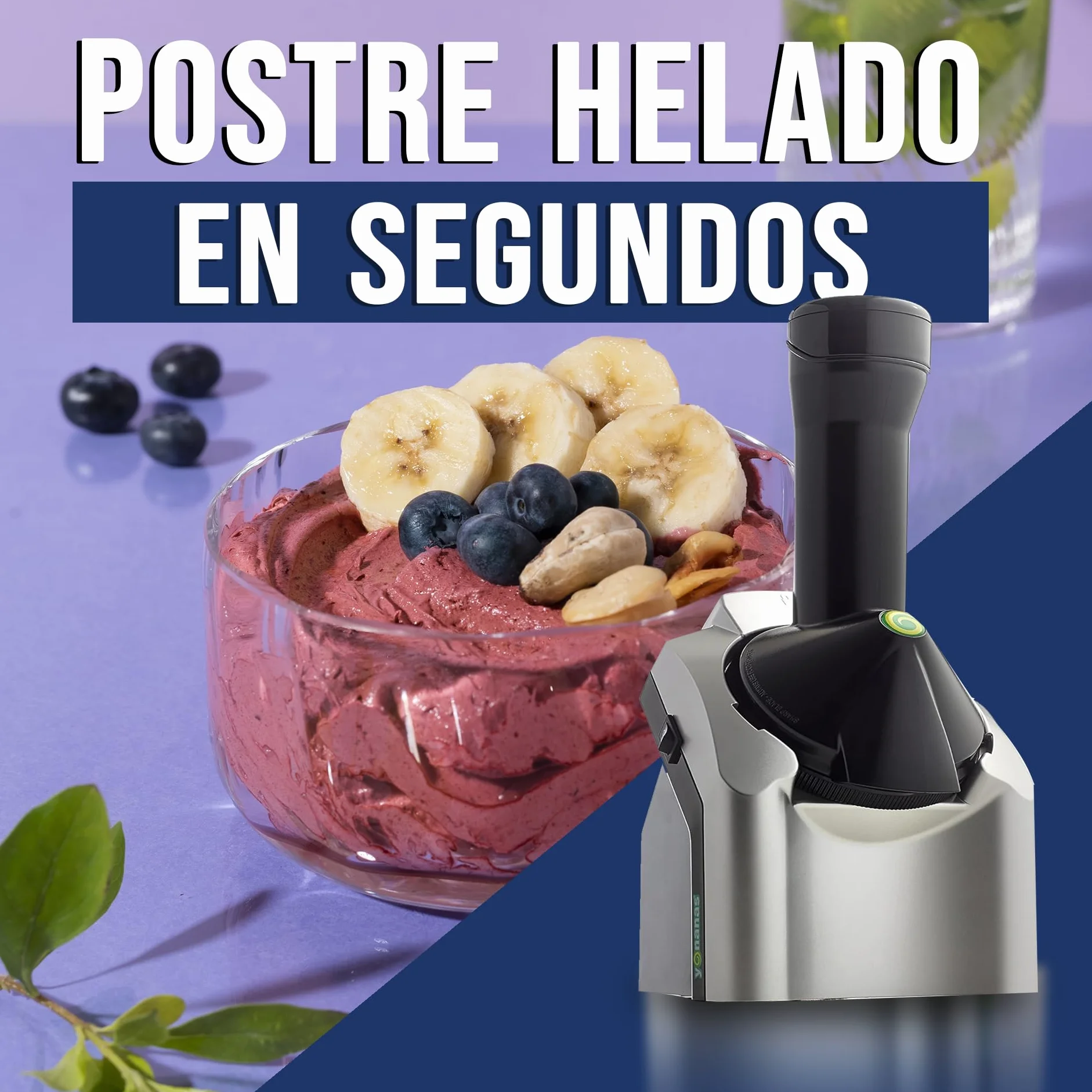 Yonanas 1600 Heladera, Aluminio, Plateada