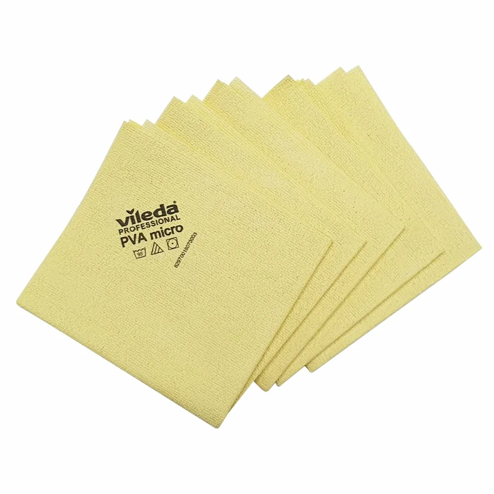 Paños multiusos PVAmicro de microfibra para una limpieza 100 % segura y eficaz (amarillo, 20 paños)