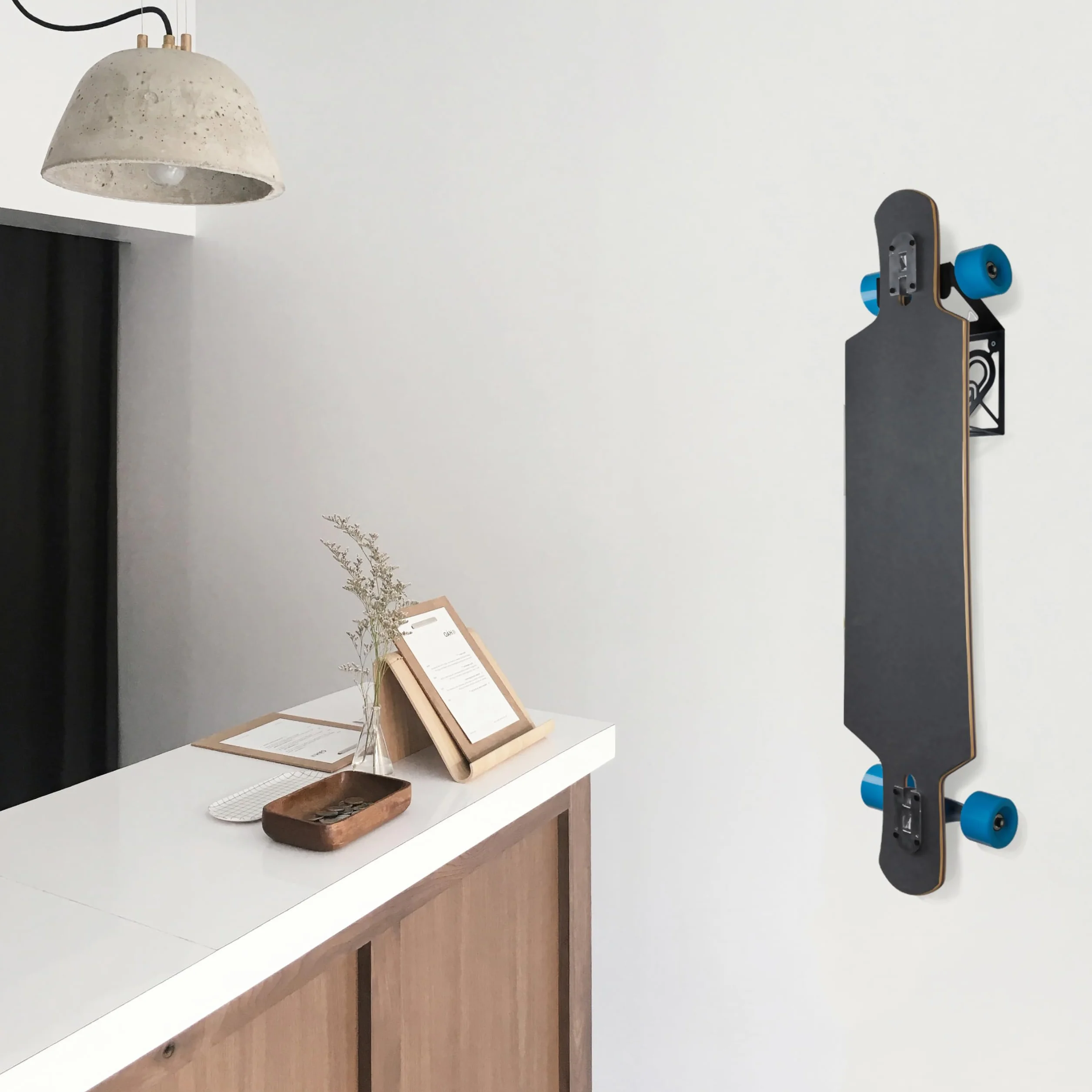 Soporte Colgador para Longboard de Acero Fabricado en España