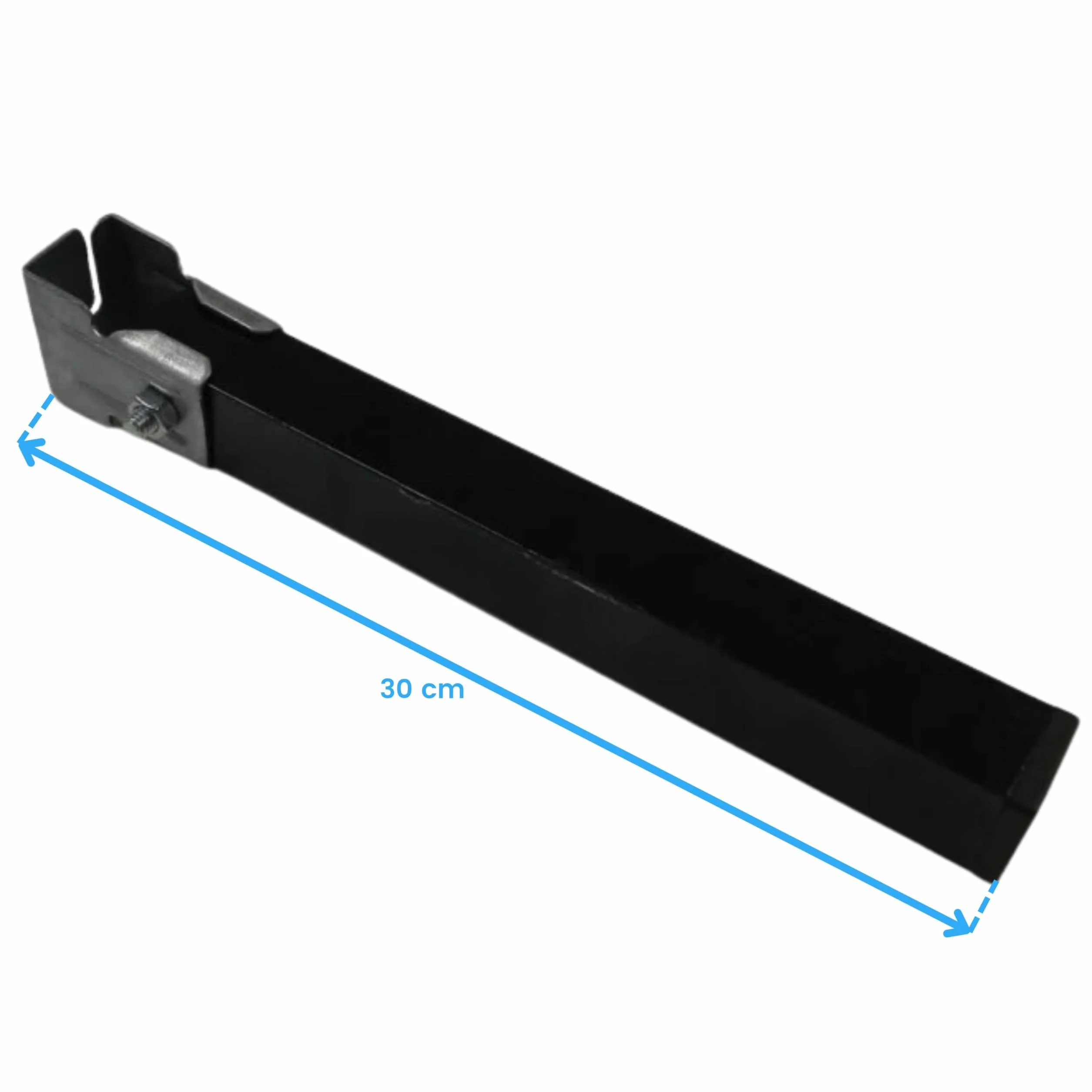 Miroytengo Juego de 4 Patas Cuadradas 30 cm Metálicas con Abrazadera para Somier Tubo 30x30 mm