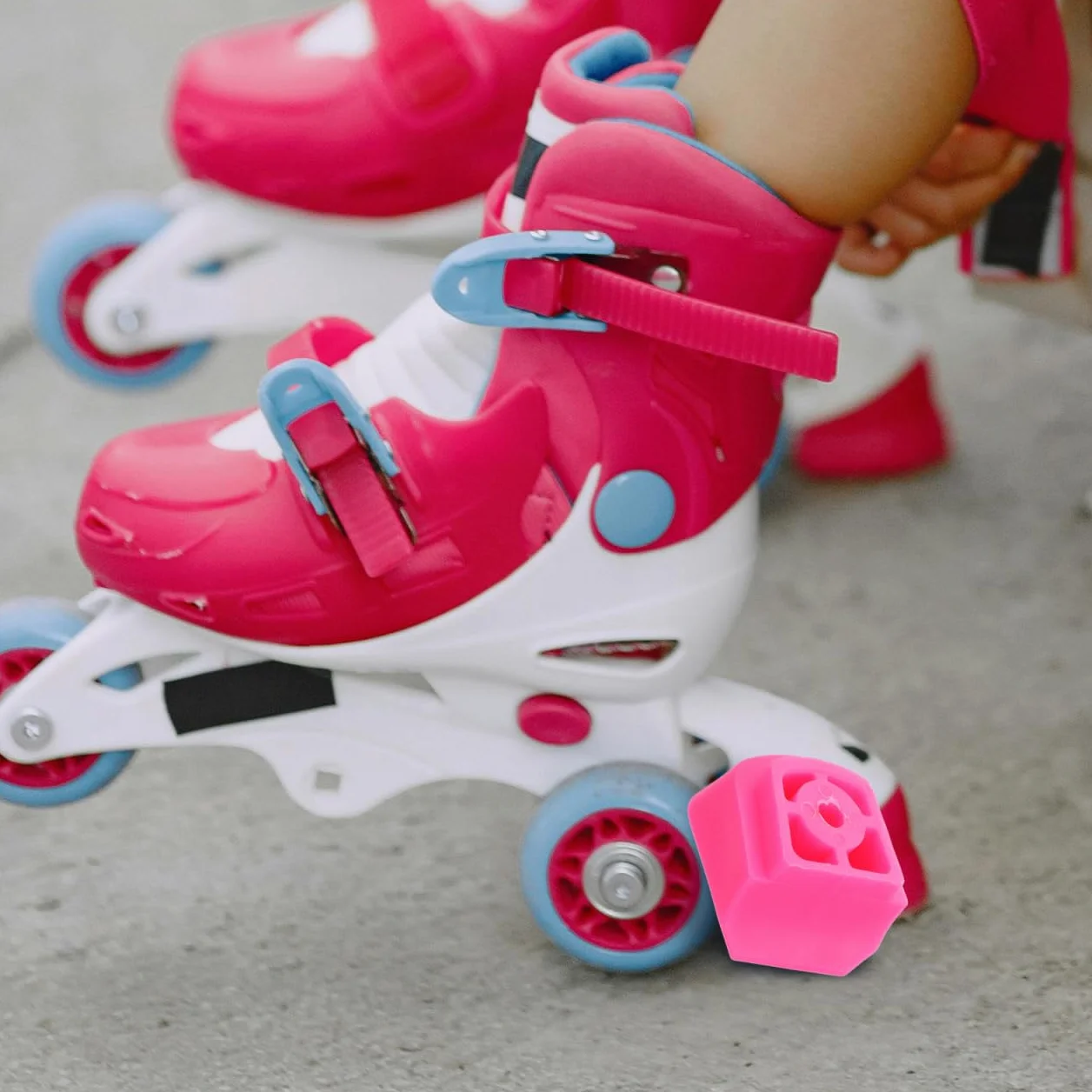 BESPORTBLE 2 piezas Universal Antideslizante Patines Freno Tope para Niños Patines en Línea Freno de Repuesto