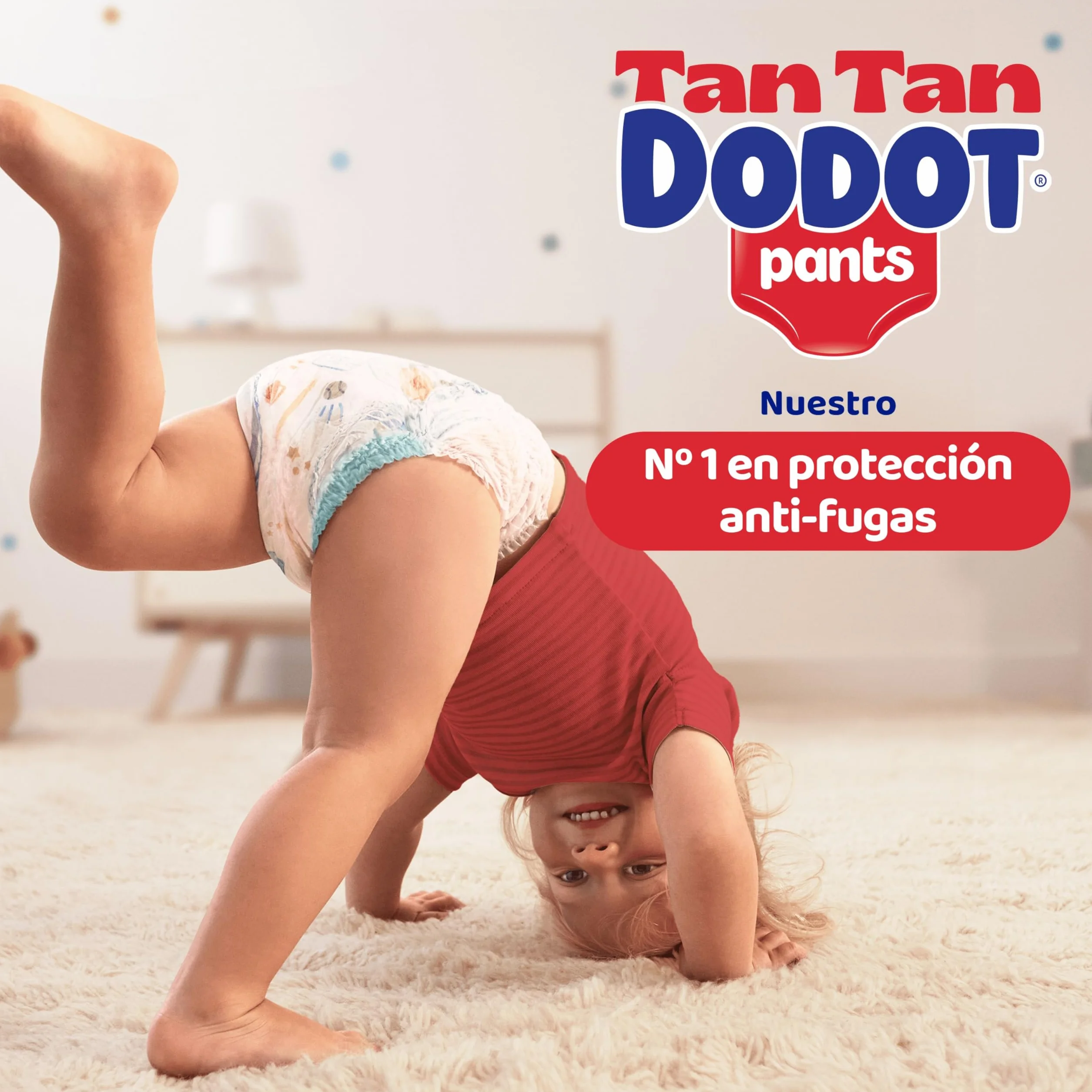 Dodot Bebé Pants Pañales, Talla 8,+17 kg, 21 Pañales, Pañal-Braguita con Ajuste 360° Anti-Fugas