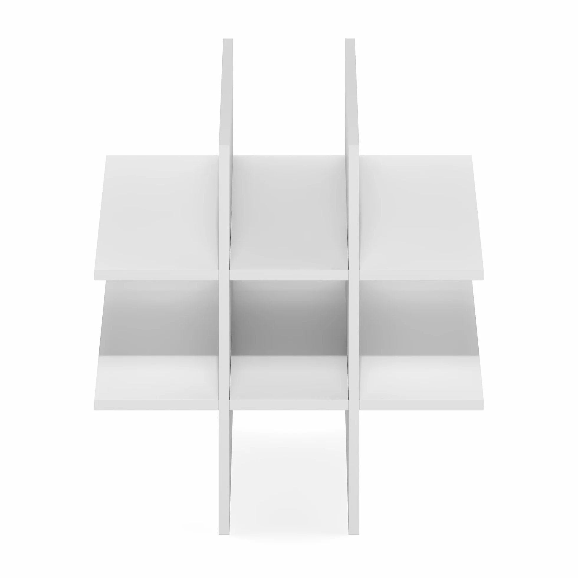 Furinno Cubicle Inserto para Cubo, Organizador de Cubos de 9 Compartimentos, Accesorio de repisa, Compatible con Furinno Triple Thick Cubes y IKEA Kallax, para organización y Almacenamiento, Blanco