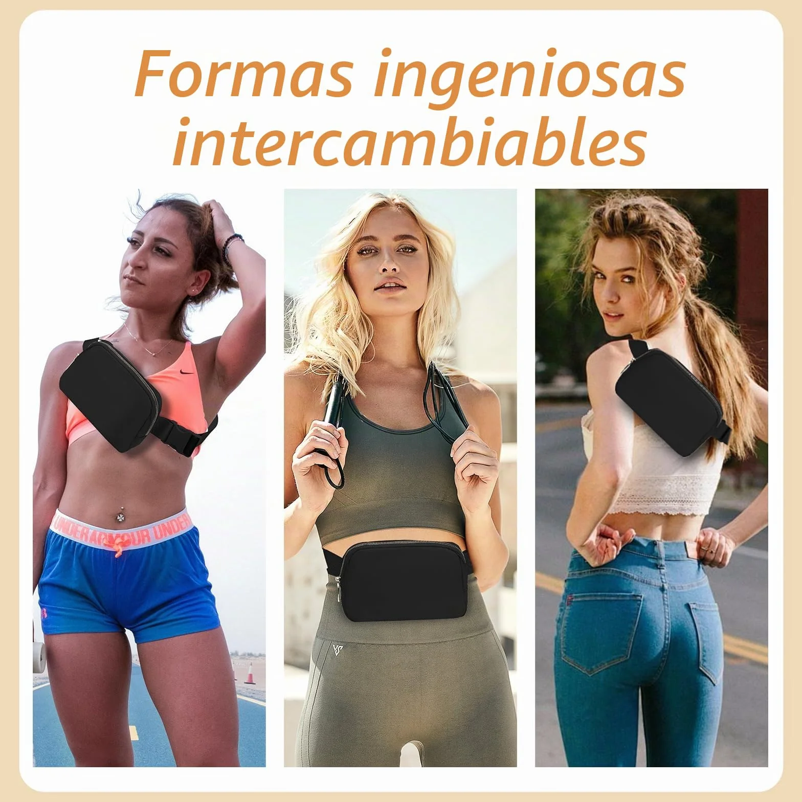 Miss LuLu Riñonera Deportiva Impermeable Viaje Cinturón Dinero Senderismo Ciclismo Hebilla Ajustable