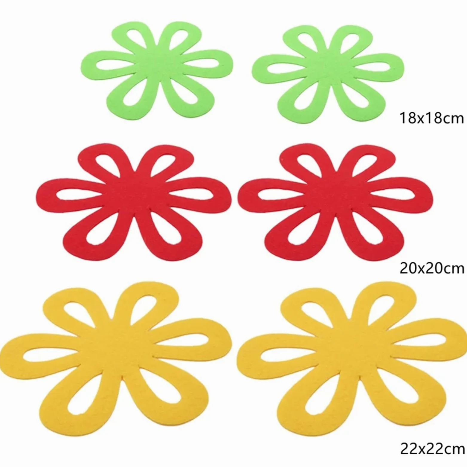 Juego de 6 Protectores for ollas y sartenes, separadores, apilables, Almohadillas separadoras, Almohadilla Aislante for vajilla para Ollas y Sartenes Calientes