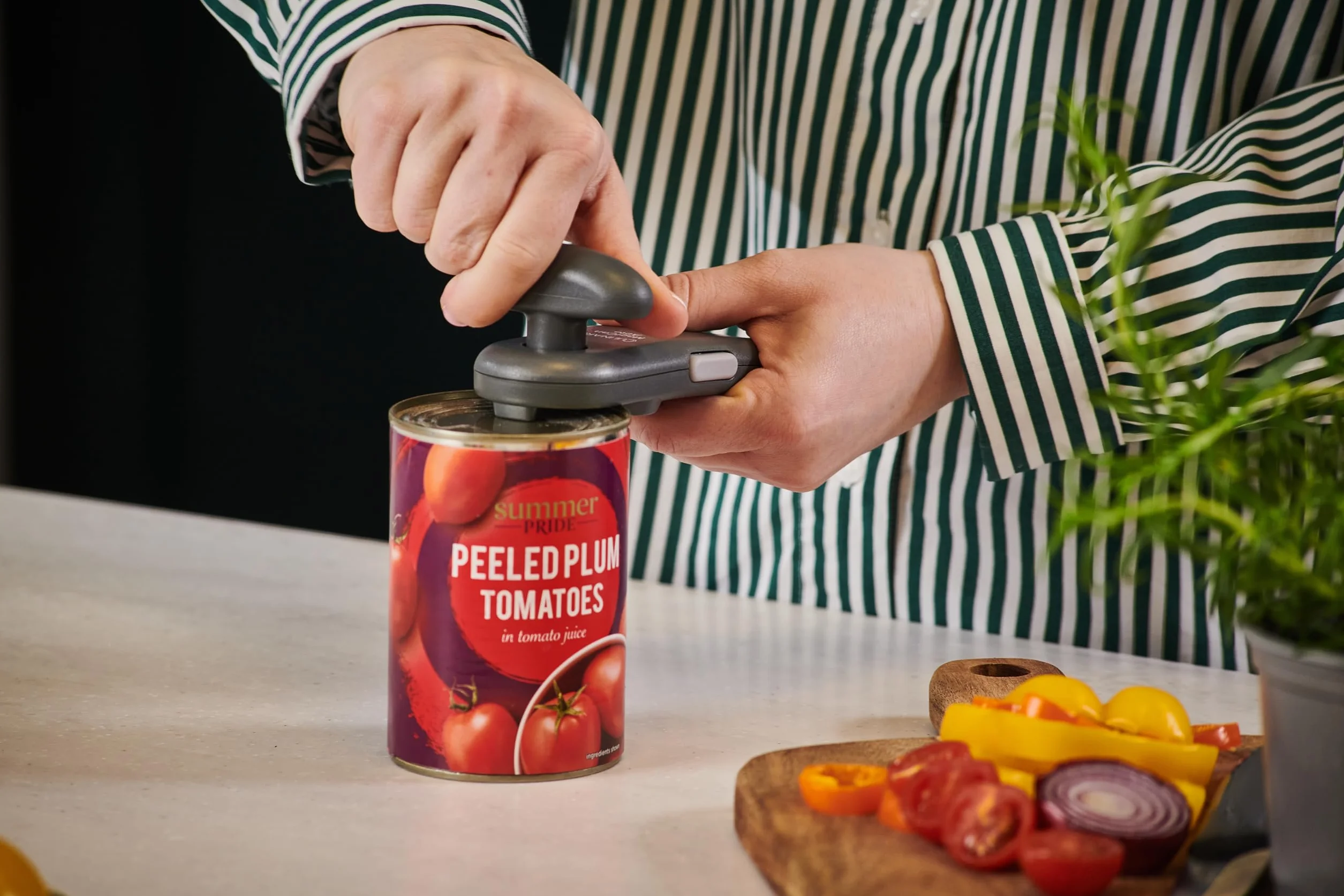 Culinare MagiCan Abrelatas Automático, Gris, Plástico/acero Inoxidable, Manual Con Una Sola Mano Con Abrazadera