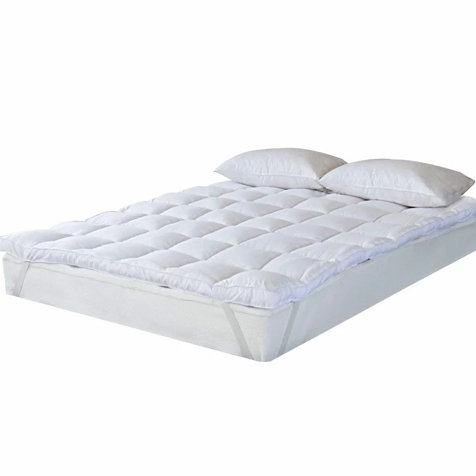 Bedecor Sobrecolchon 90x200cm, Cubre Colchon Acolchado de Microfibra con 600GSM Poliester, Super Suave, Calidad de Hotel, hipoalergénico, Lavable a Maquina