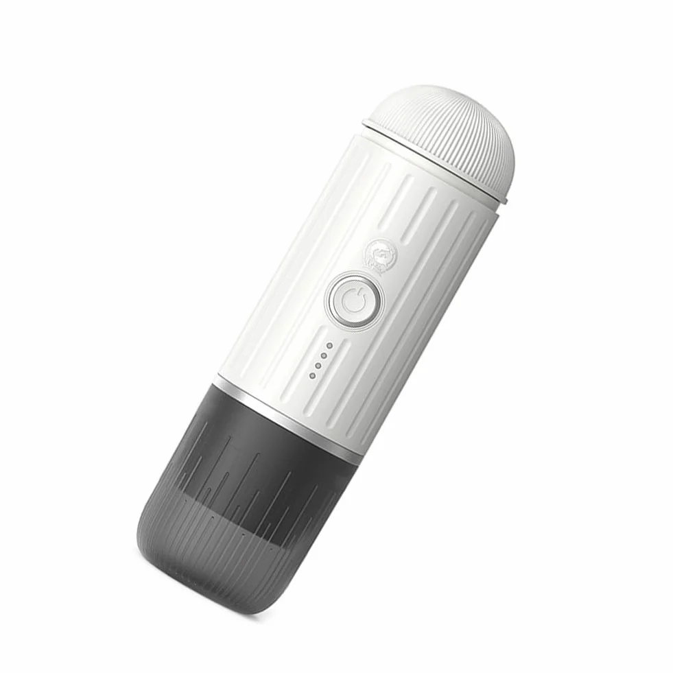 Bamberg Mini Cafetera de Cápsulas 2 en 1, Portátil, Compatible con USB, con Cápsulas y Café Molido, Intensidad Ajustable