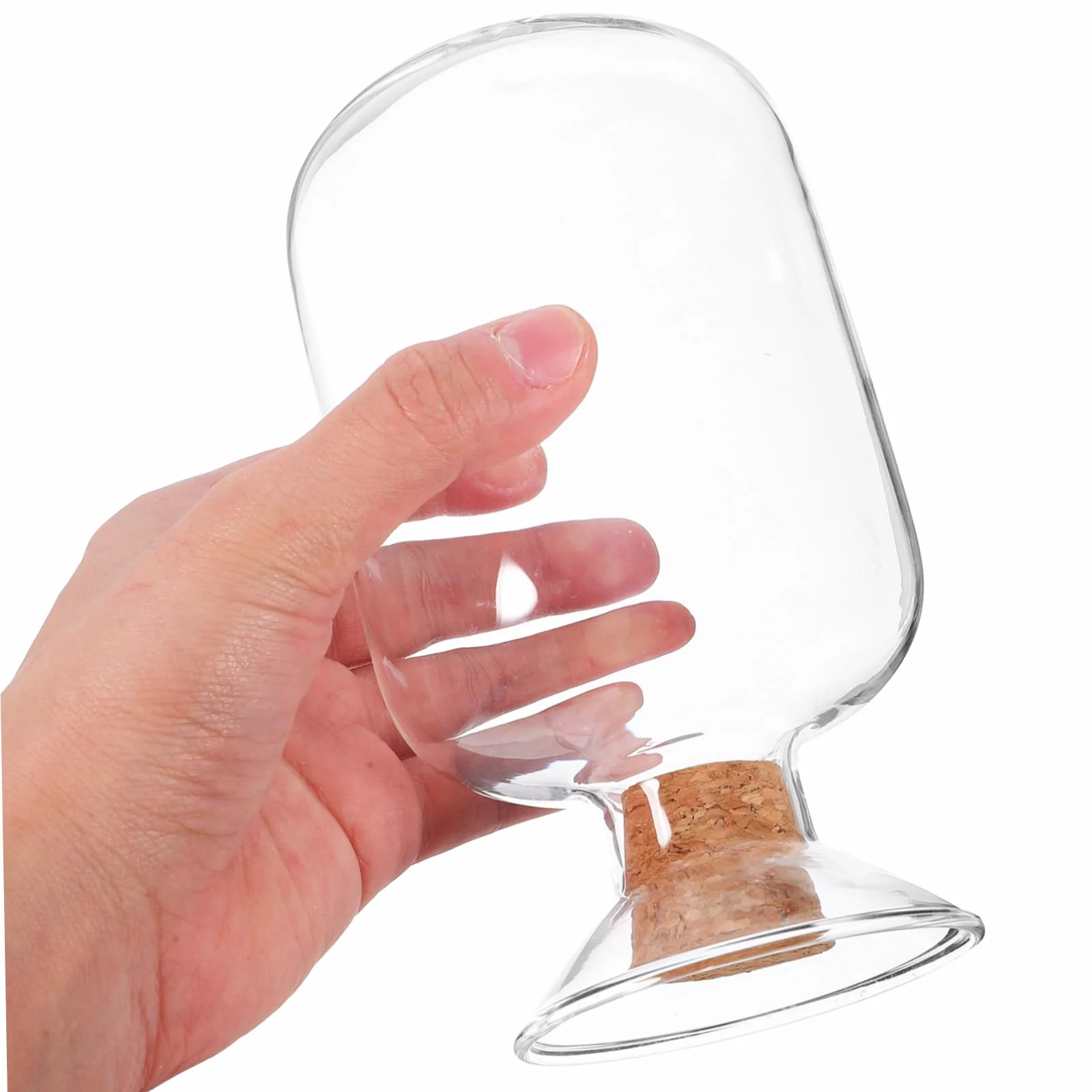 Botella De Vidrio Transparente Con Tapa Para Almacenamiento Y Exhibición De Cerillas Frasco Decorativo Multifuncional