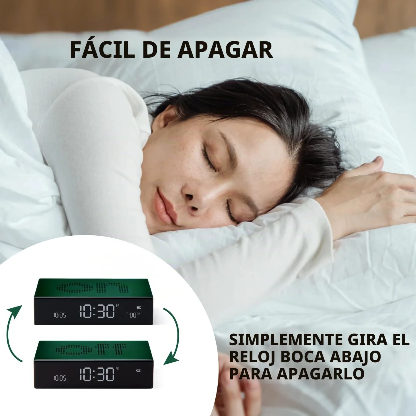 Lexon Flip Premium Sveglia LCD in diversi Colori (ALU Poli)