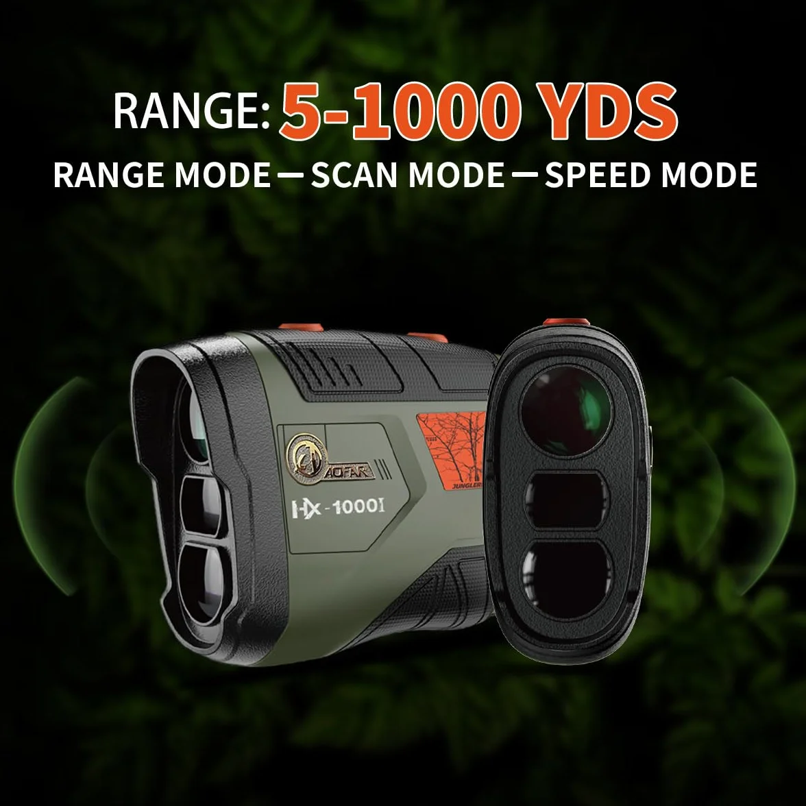 AOFAR HX-1000I Telemetro Caza 1000 Yardas Angulo Distancia Horizontal Impermeable